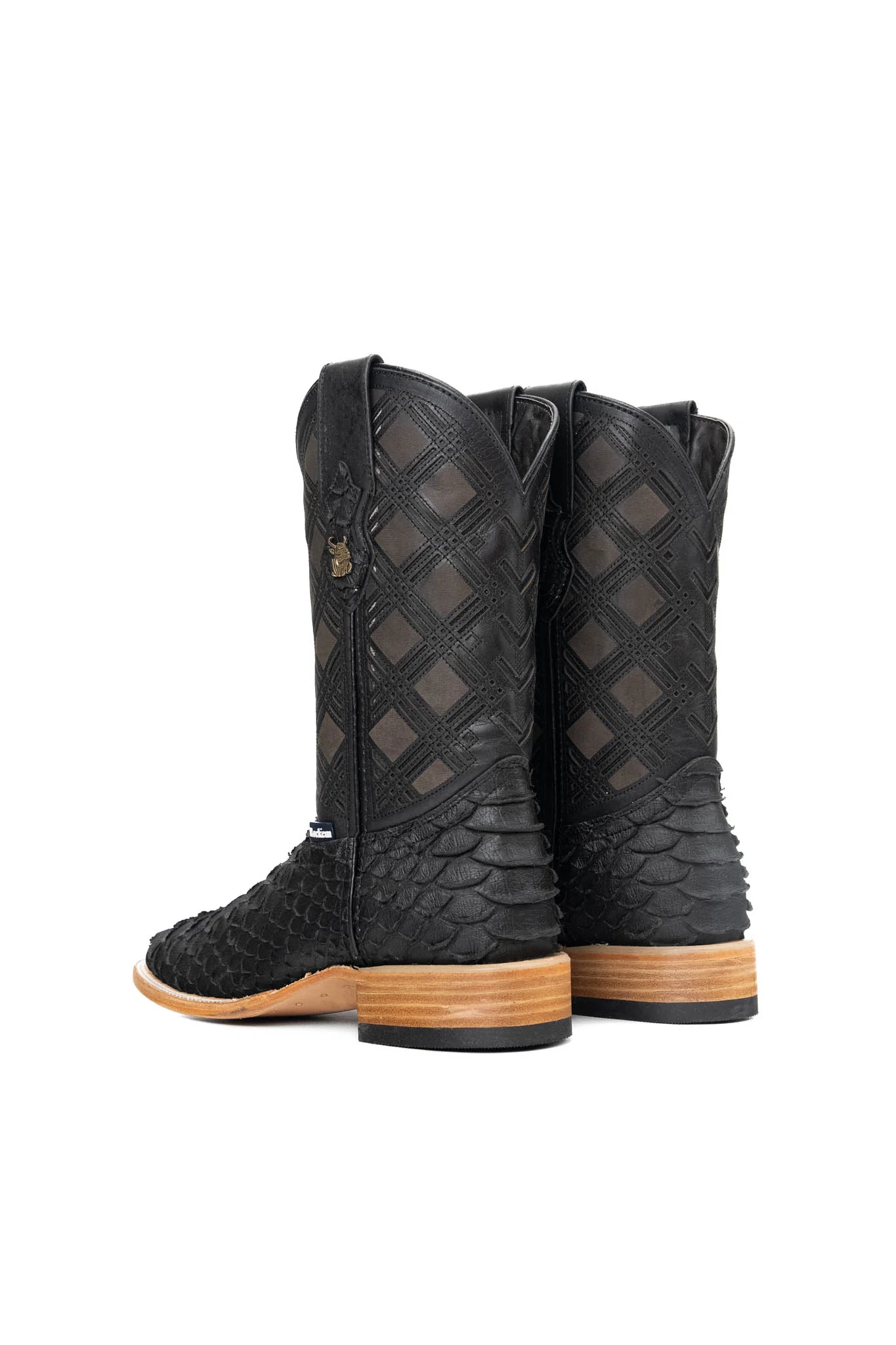 Bradley Matte Python Square Toe Cowboy Boot - Image 3