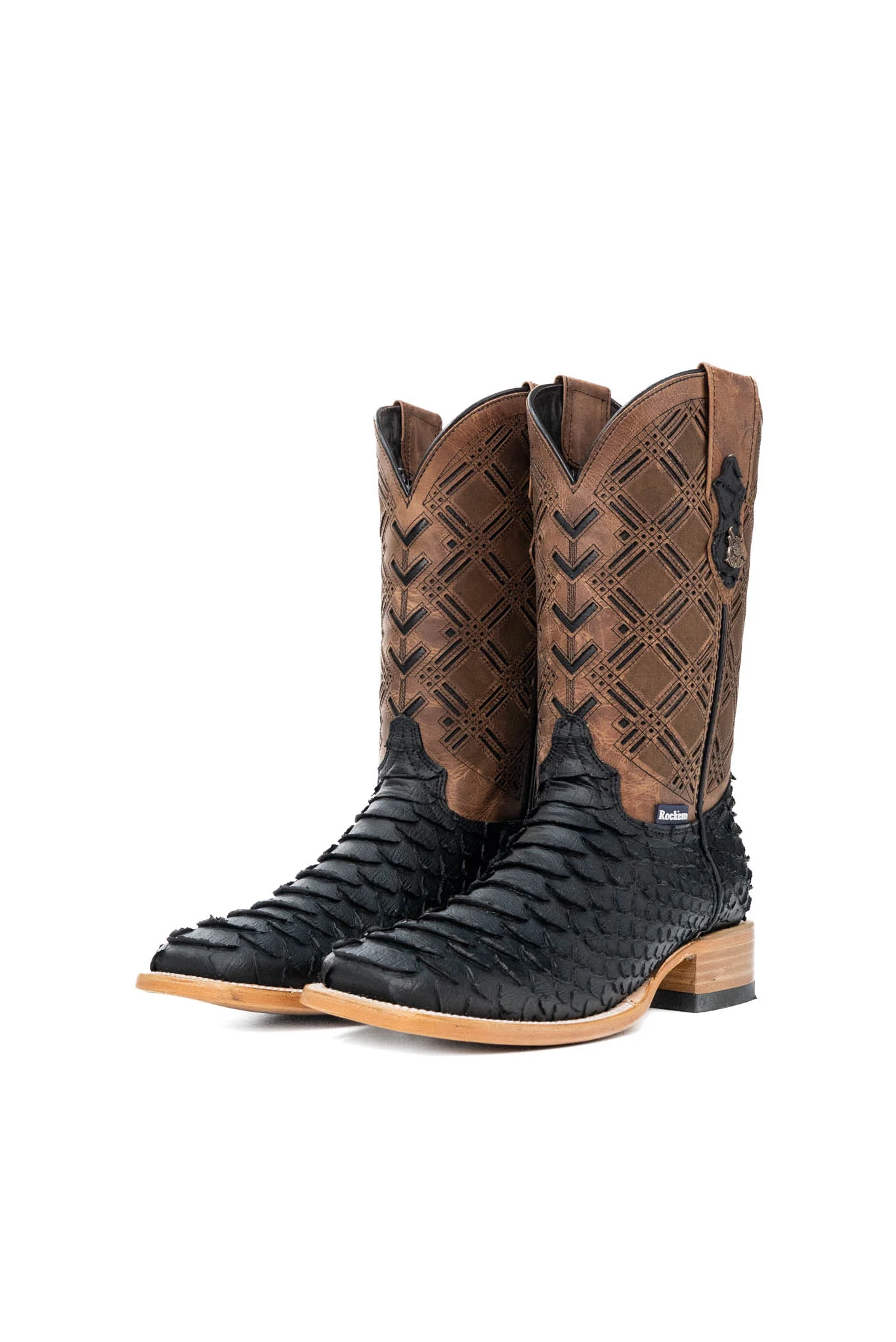 Bradley Matte Python Square Toe Cowboy Boot - Image 6