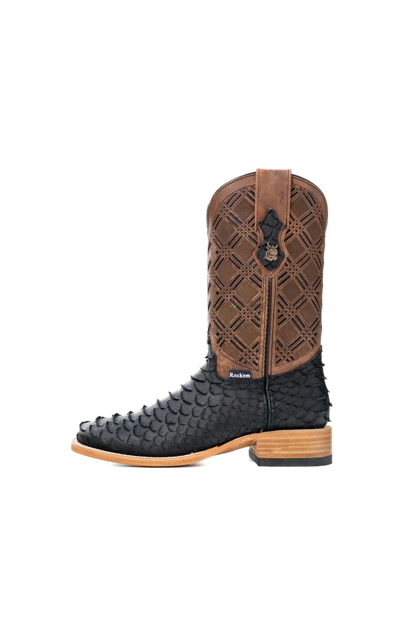 Bradley Matte Python Square Toe Cowboy Boot - Image 7