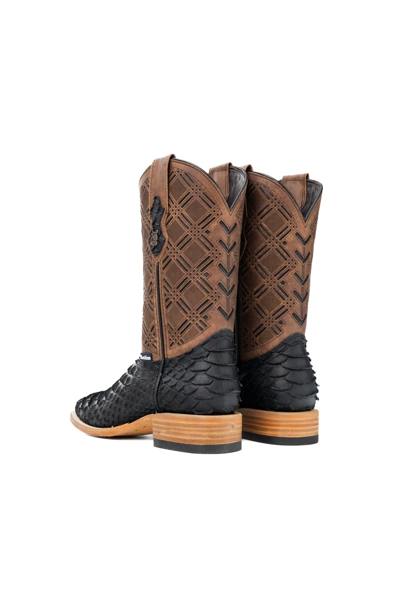 Bradley Matte Python Square Toe Cowboy Boot - Image 8