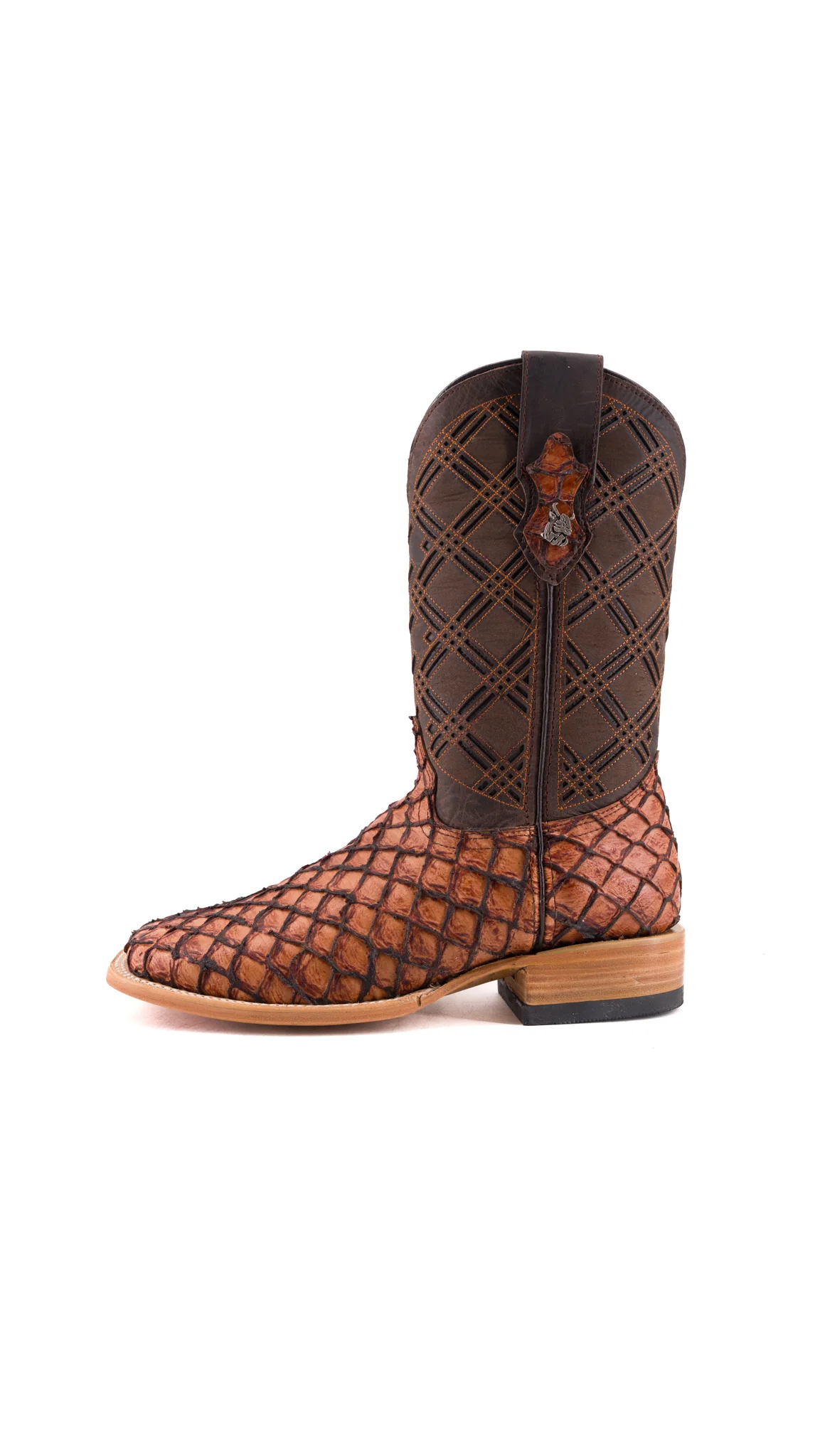 Bradley Mini Pirarucu Square Toe Cowboy Boot - Image 2