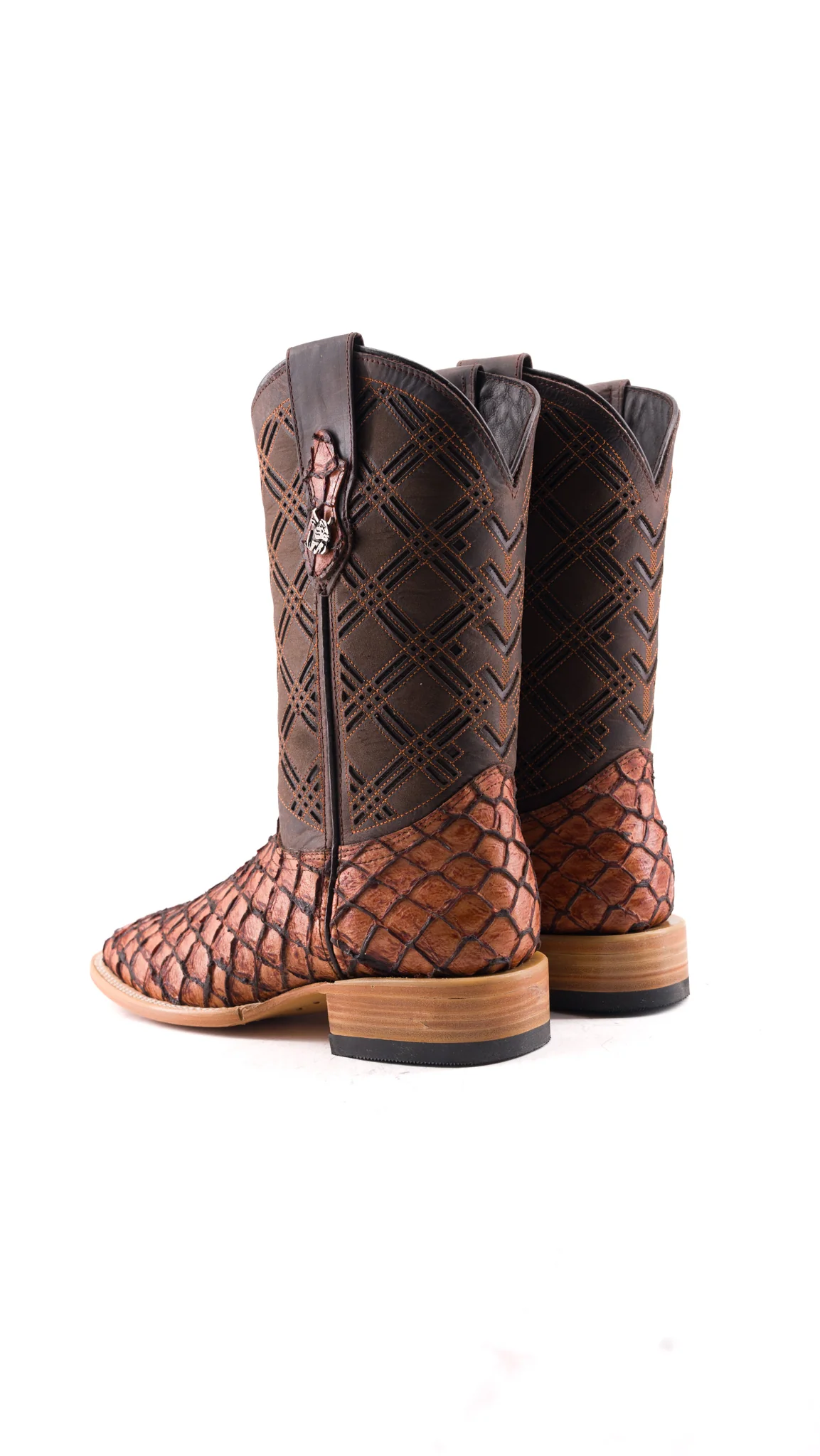 Bradley Mini Pirarucu Square Toe Cowboy Boot - Image 3