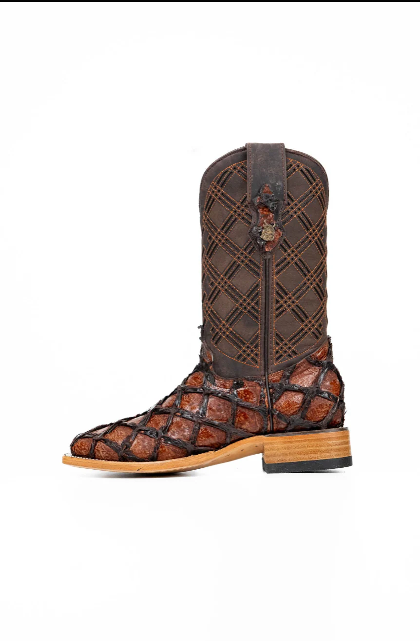 Bradley Pirarucu Square Toe Cowboy Boot - Image 19