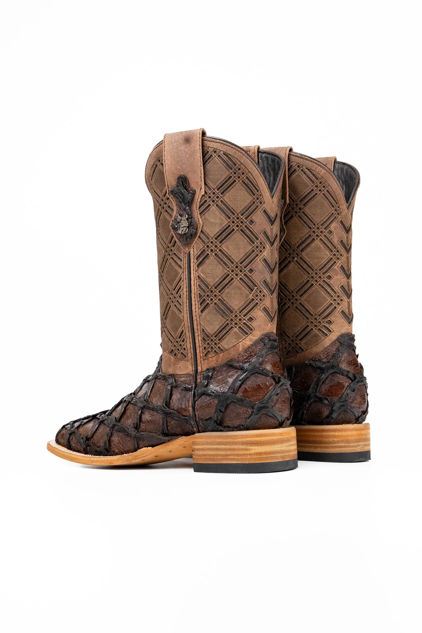 Bradley Pirarucu Square Toe Cowboy Boot - Image 3