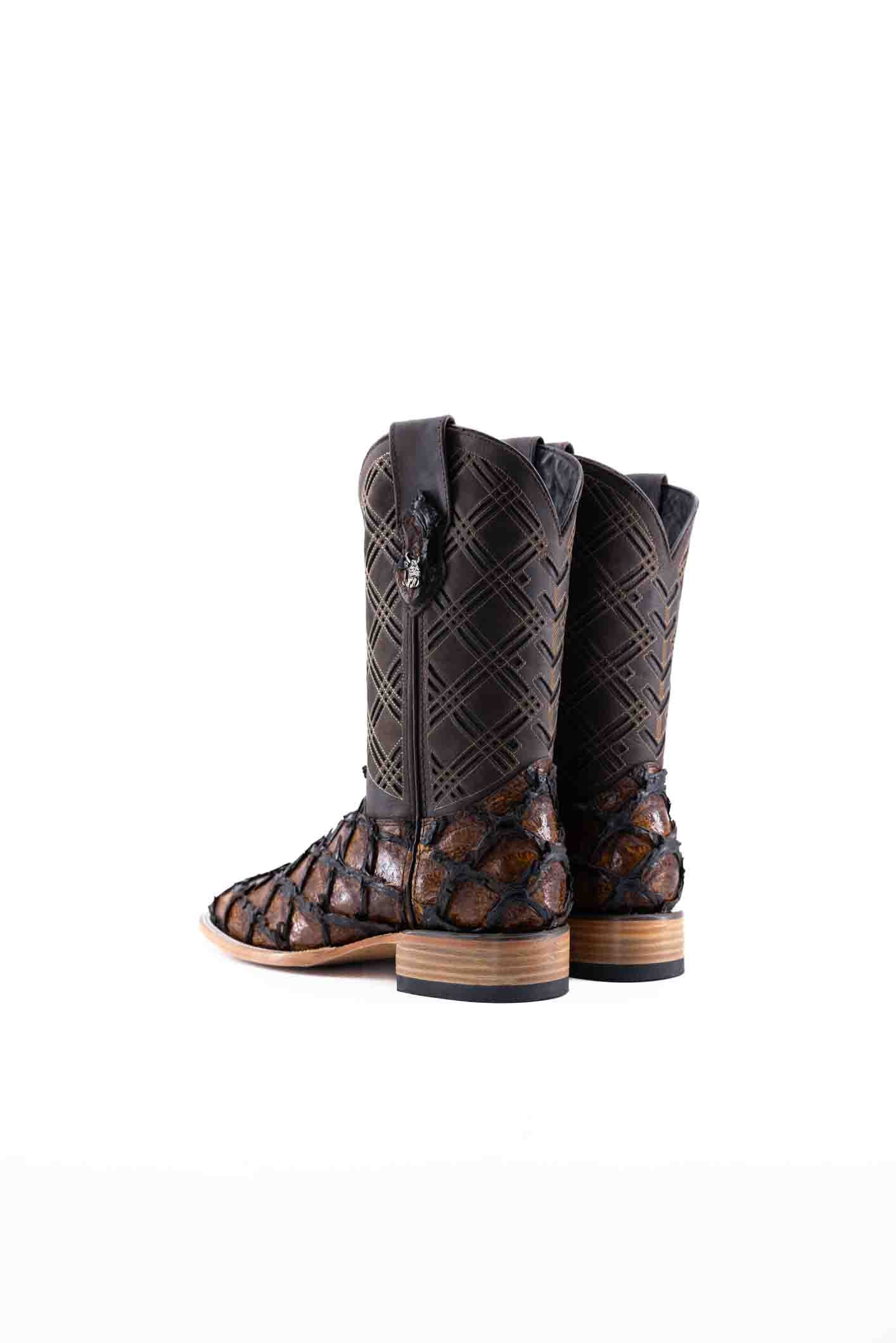 Bradley Pirarucu Square Toe Cowboy Boot - Image 8