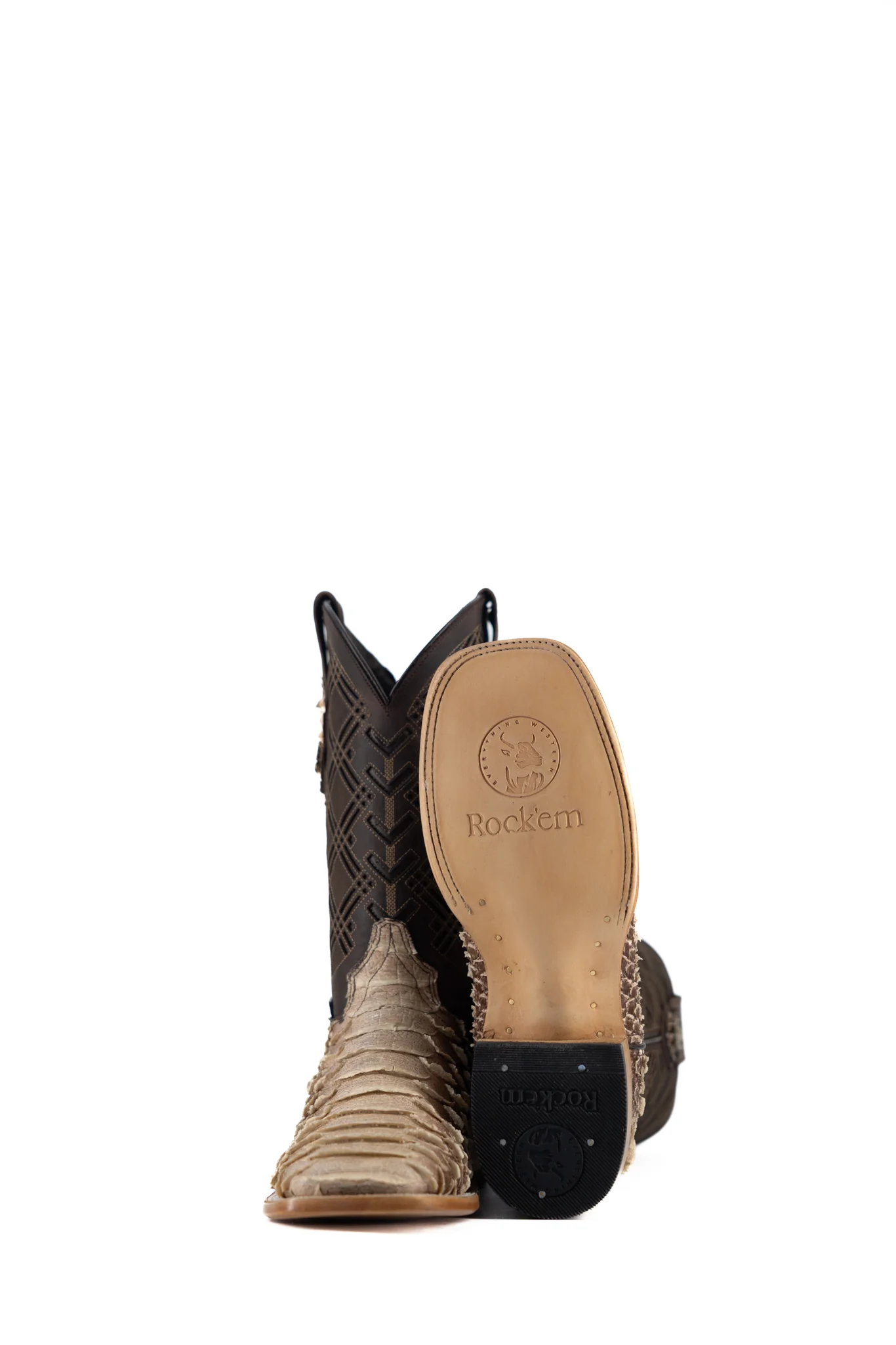 Bradley Python Square Toe Cowboy Boot - Image 10