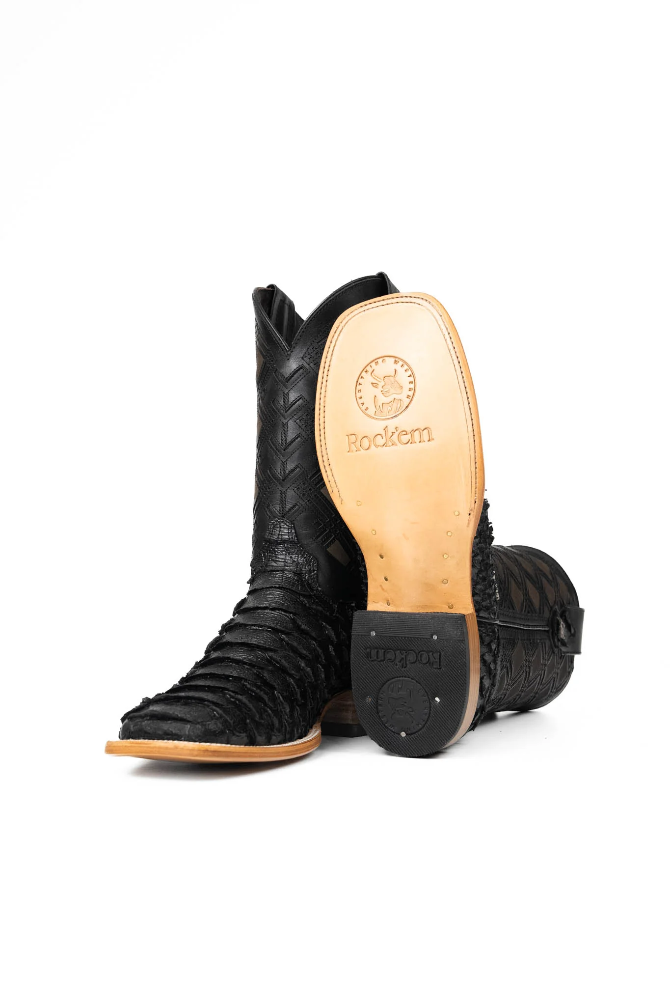 Bradley Python Square Toe Cowboy Boot - Image 4