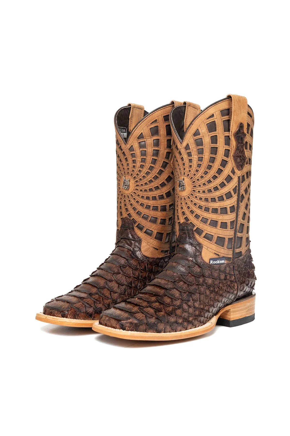 Brian Python Square Toe Cowboy Boot - Image 12