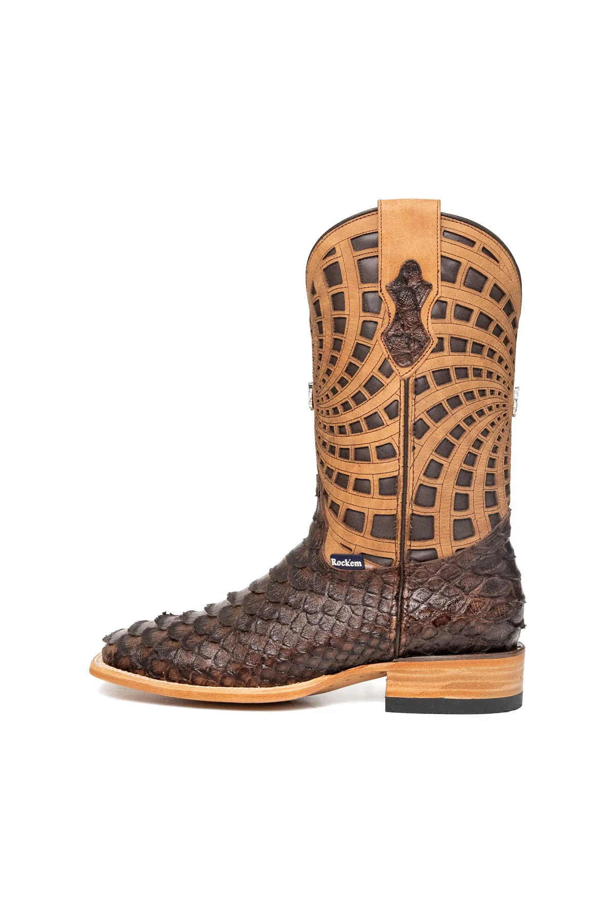 Brian Python Square Toe Cowboy Boot - Image 13