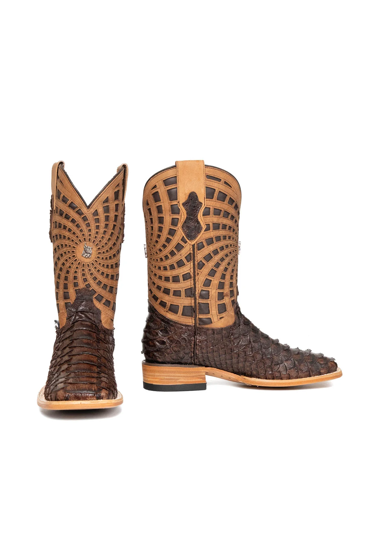 Brian Python Square Toe Cowboy Boot - Image 15