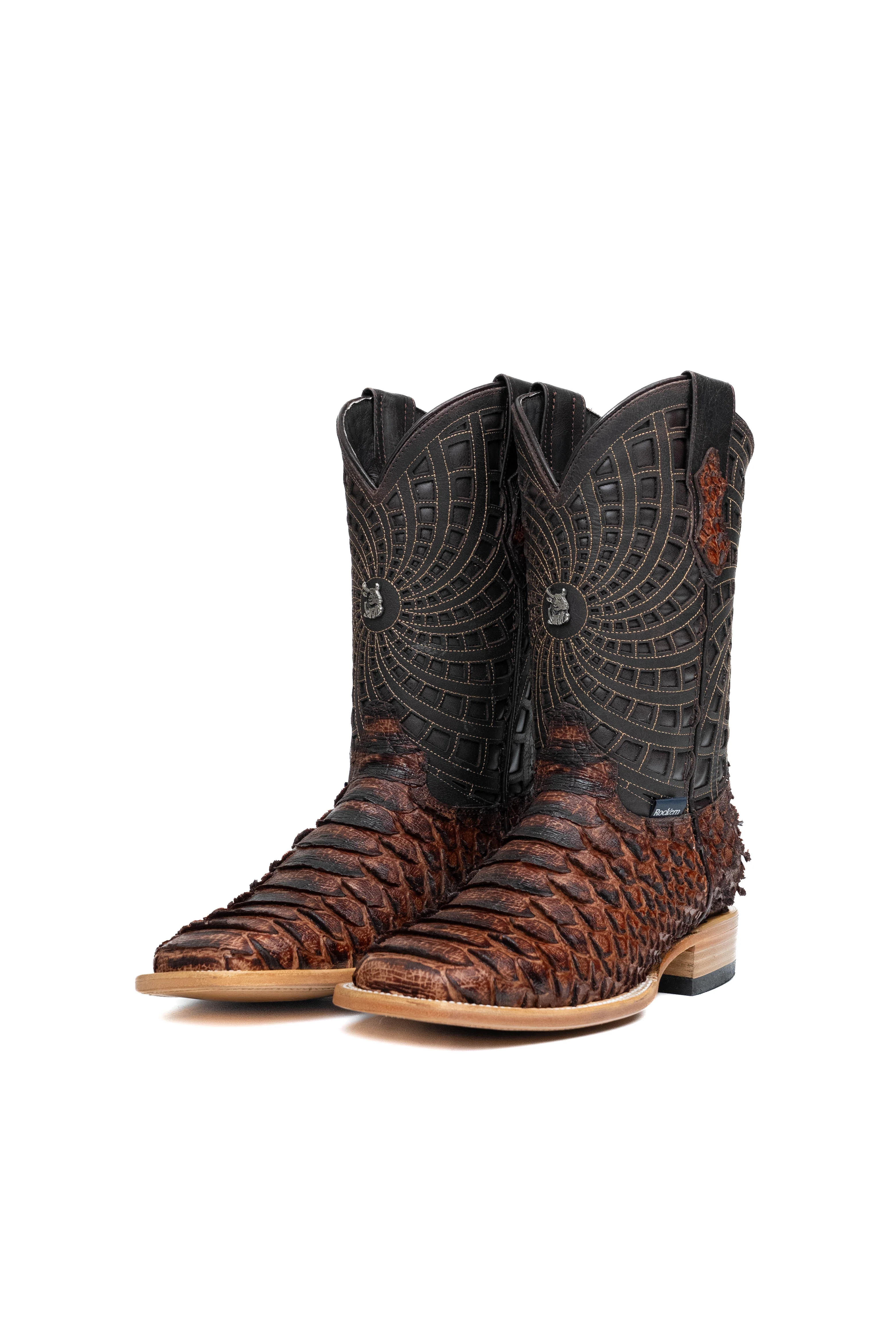 Brian Python Square Toe Cowboy Boot - Image 18