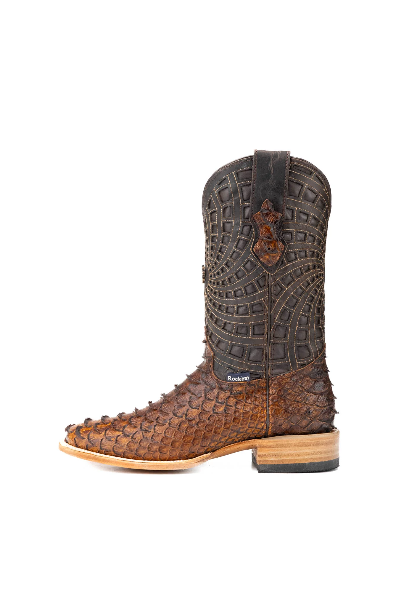 Brian Python Square Toe Cowboy Boot - Image 2