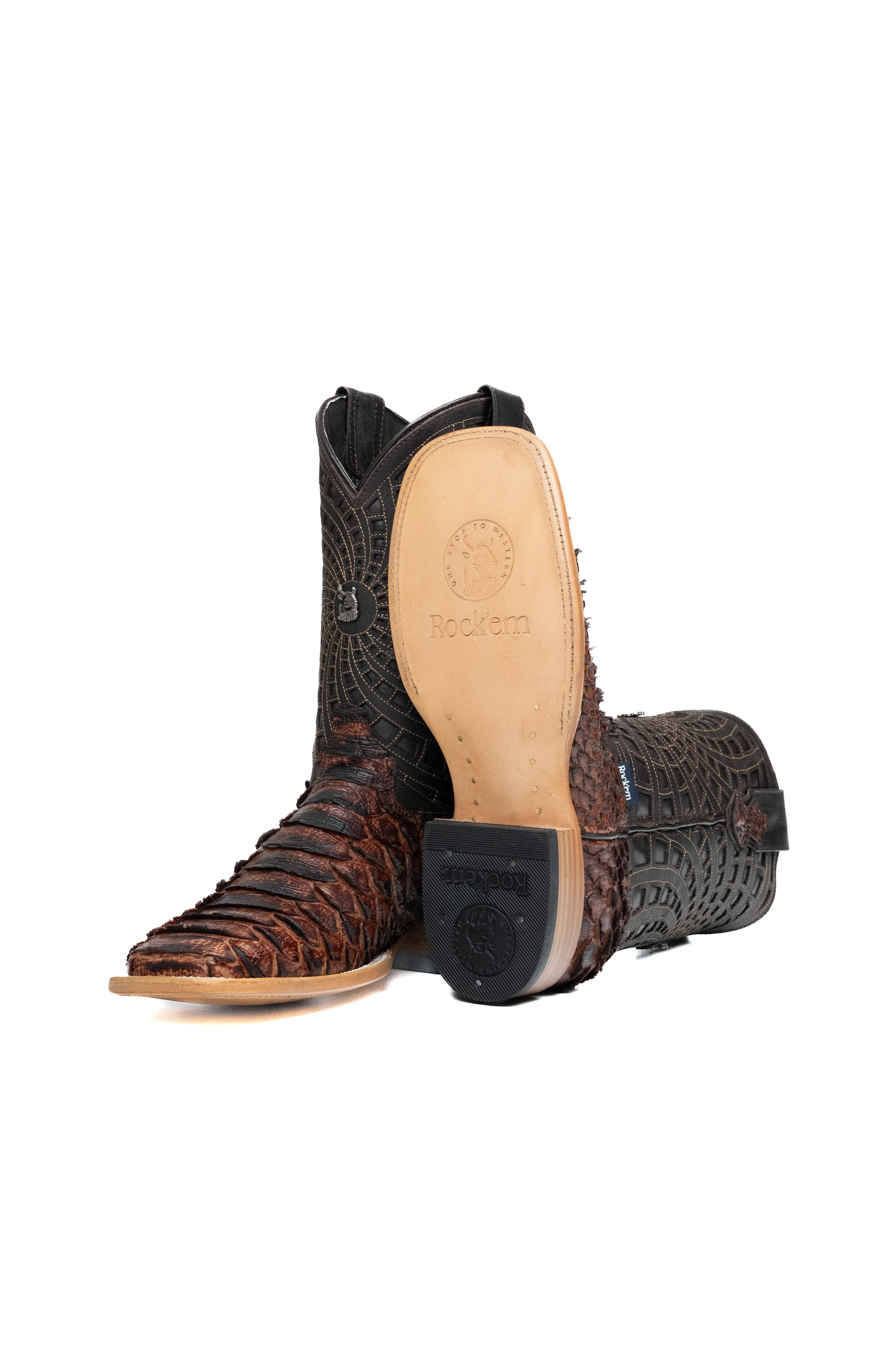Brian Python Square Toe Cowboy Boot - Image 23