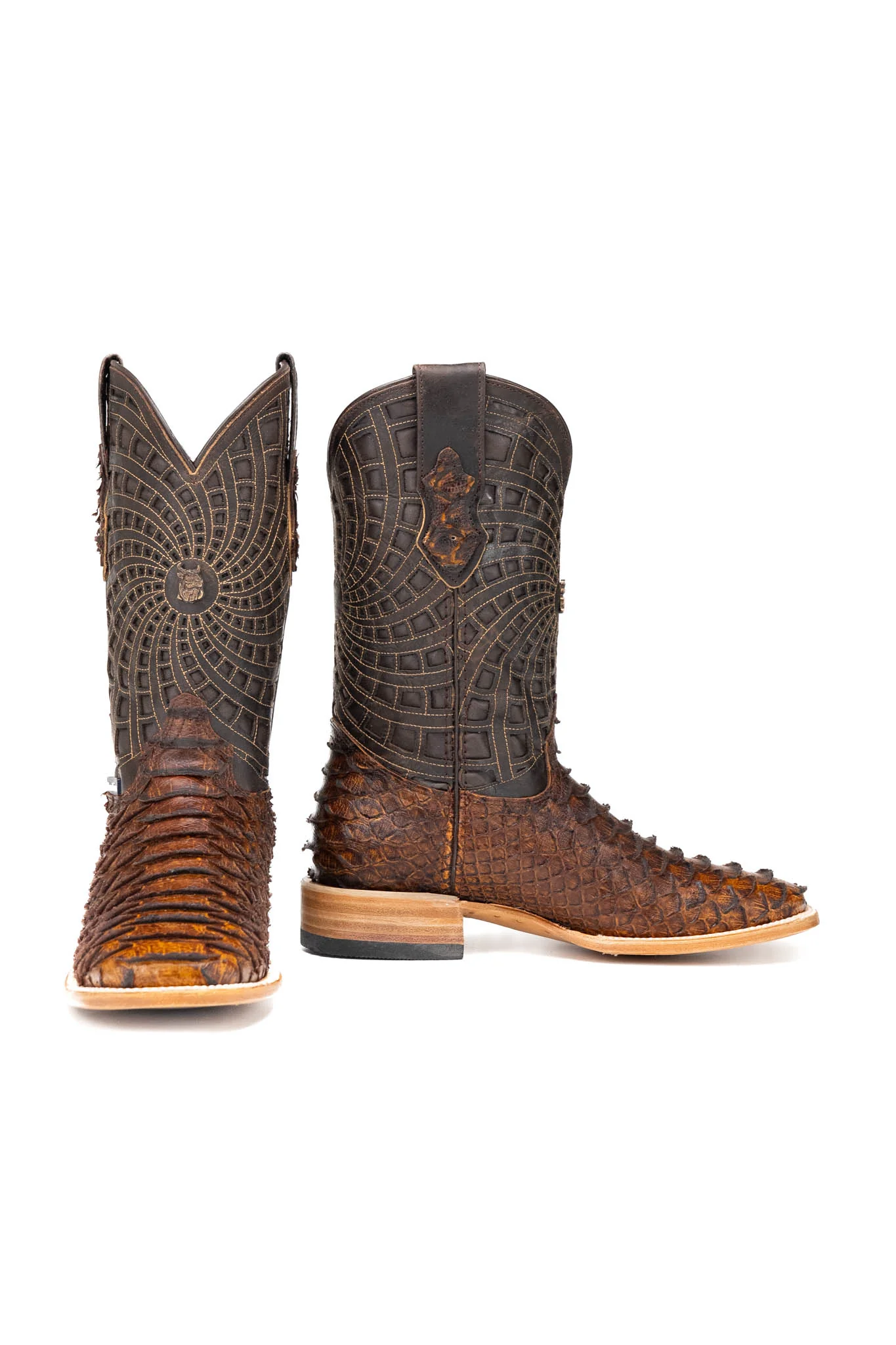 Brian Python Square Toe Cowboy Boot - Image 4