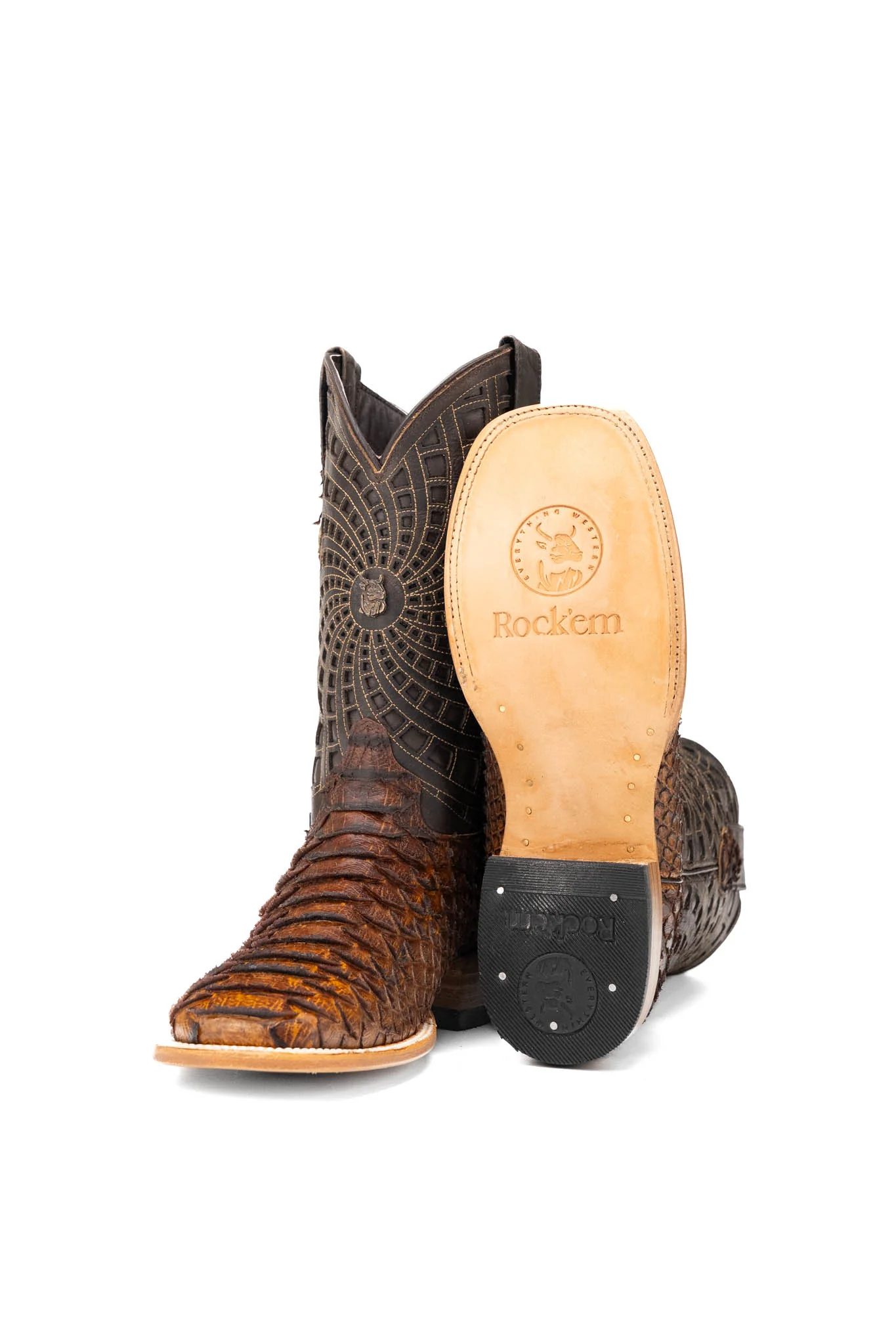 Brian Python Square Toe Cowboy Boot - Image 5