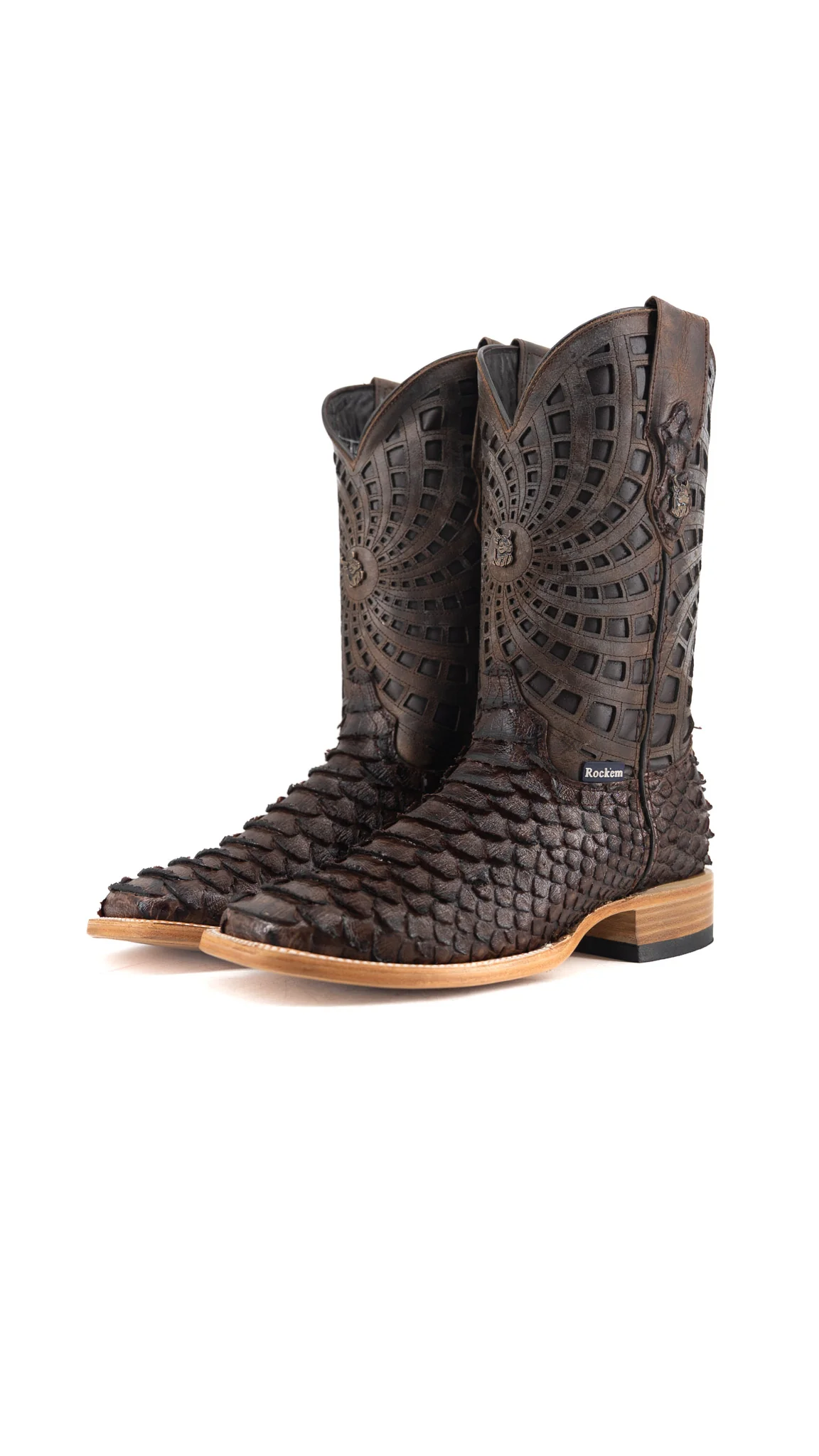 Brian Python Square Toe Cowboy Boot - Image 7
