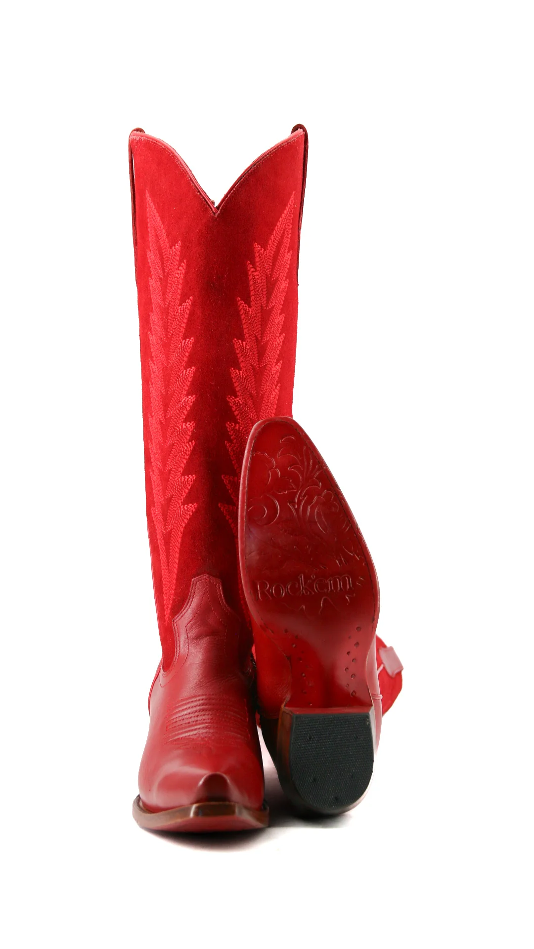 Brianna Tall Red Bottom Snip Toe Cowgirl Boot - Image 2