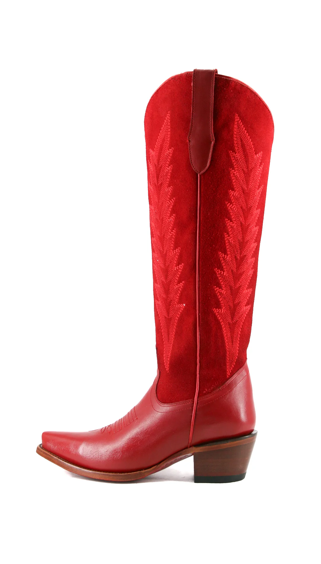 Brianna Tall Red Bottom Snip Toe Cowgirl Boot - Image 3