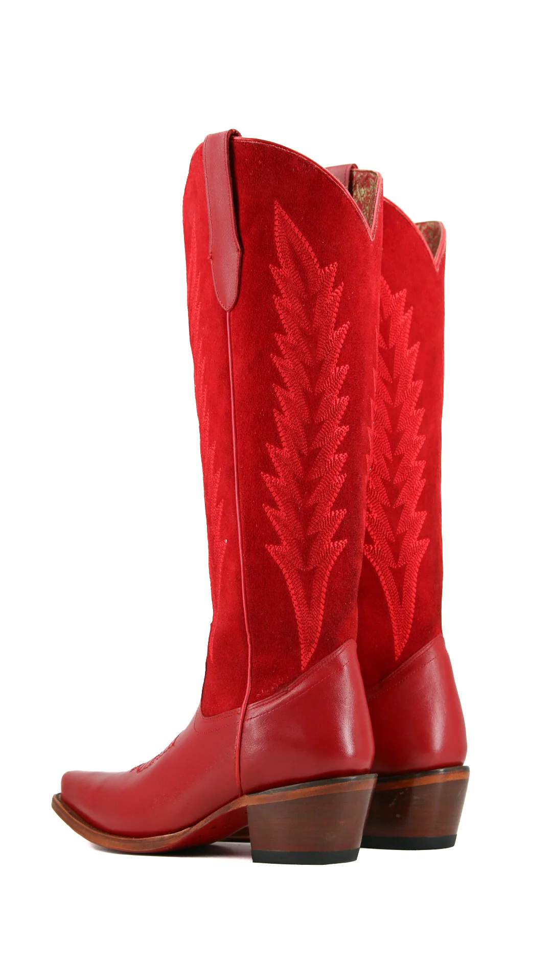 Brianna Tall Red Bottom Snip Toe Cowgirl Boot - Image 4