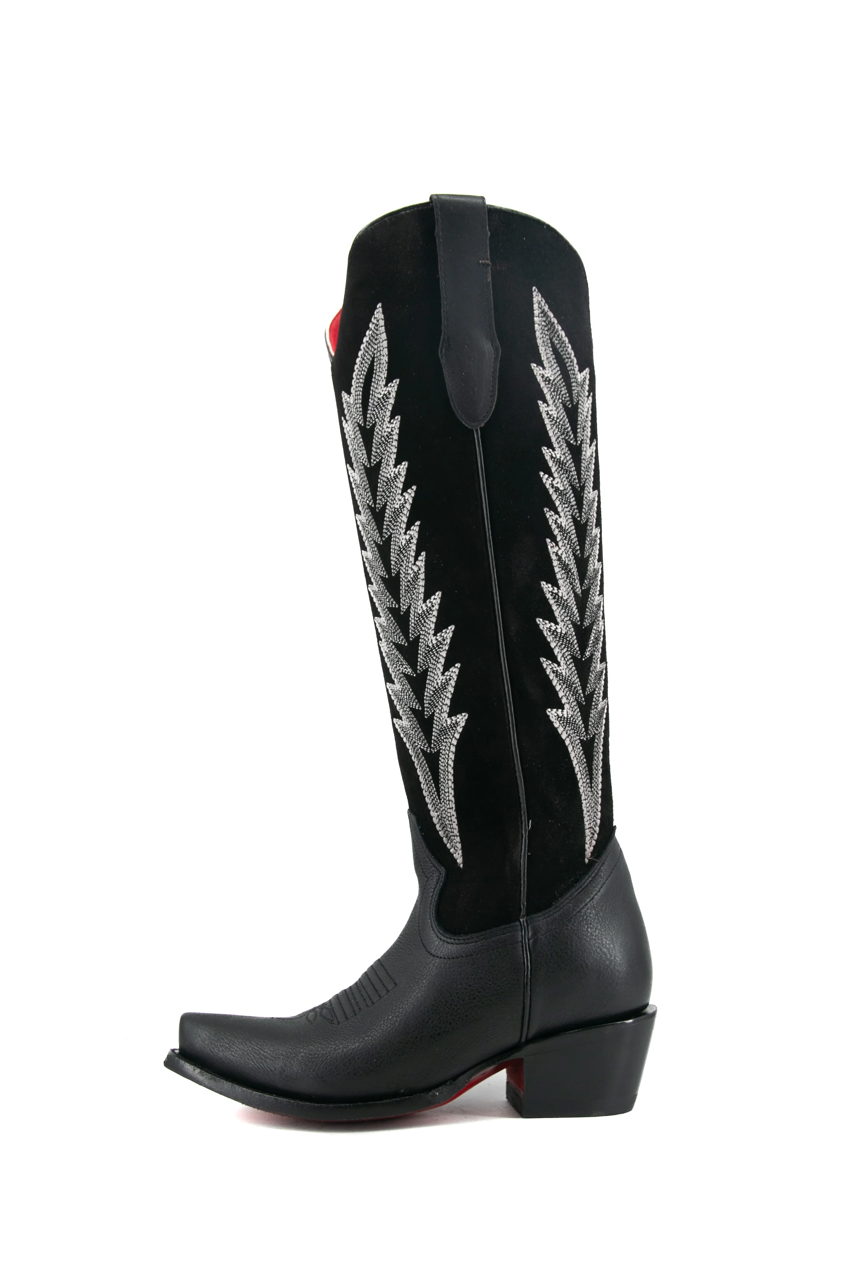 Brianna Tall Red Bottom Snip Toe Cowgirl Boot - Image 7
