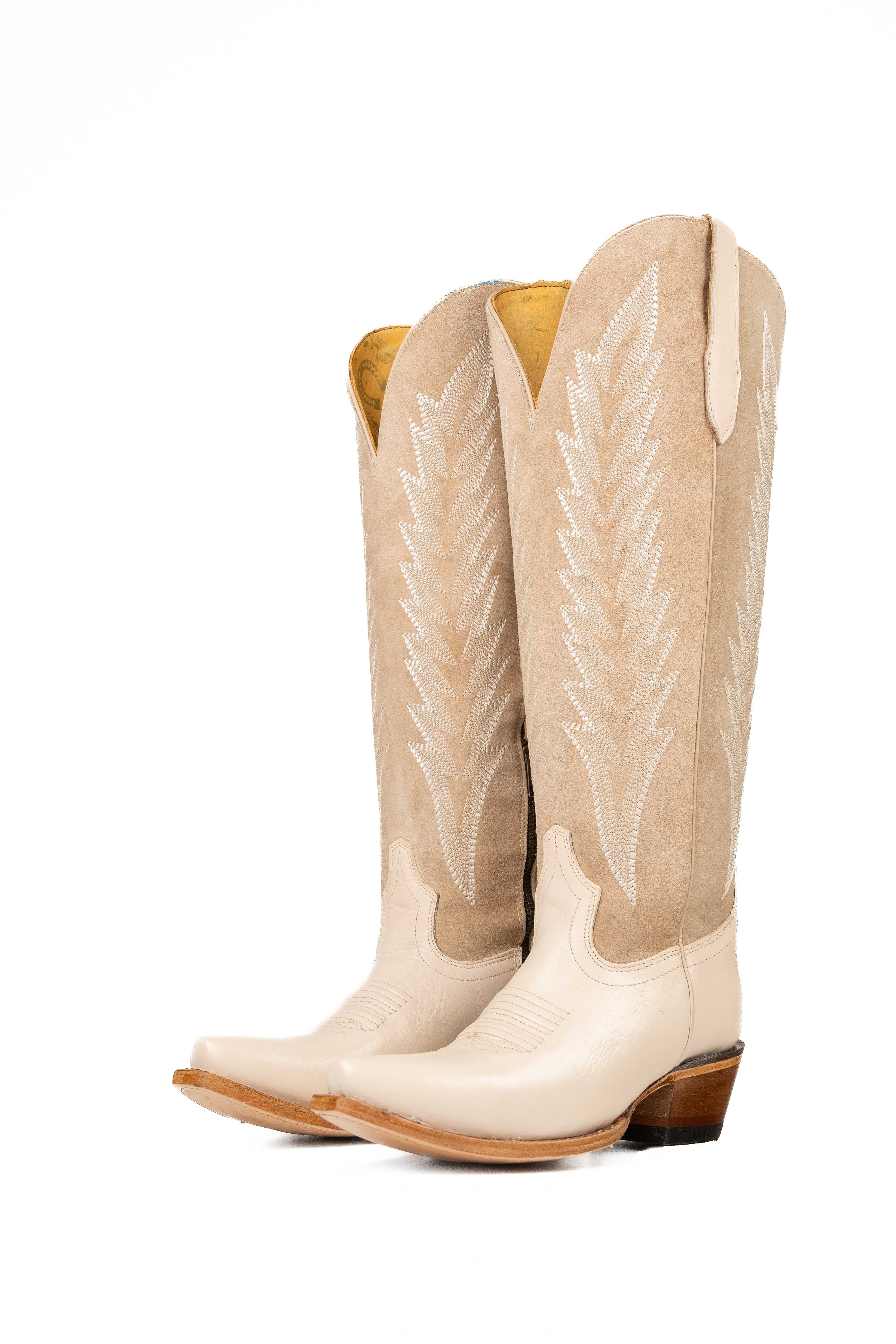Brianna Tall Wide Calf Snip Toe Cowgirl Boot - Image 11
