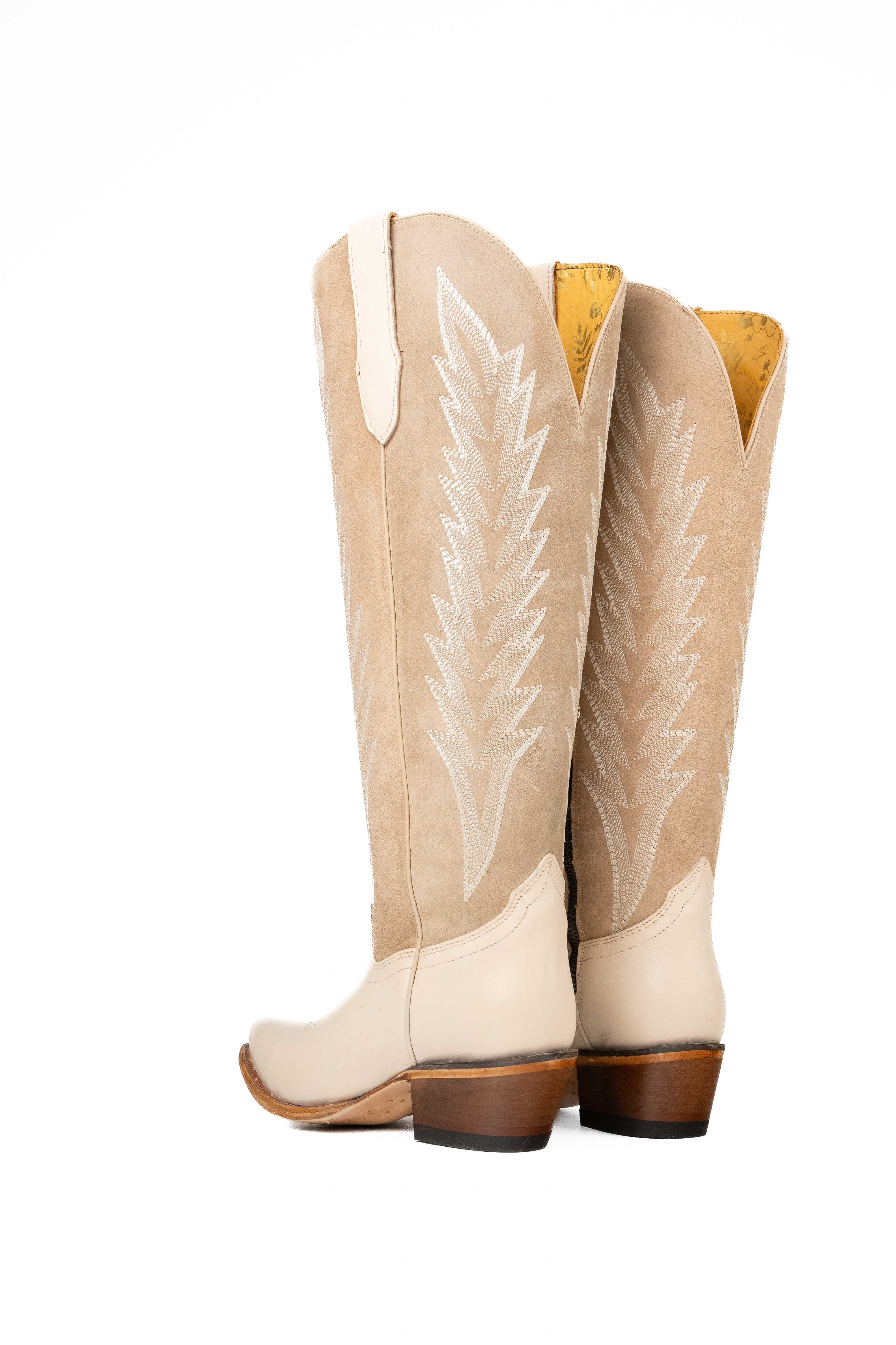 Brianna Tall Wide Calf Snip Toe Cowgirl Boot - Image 13