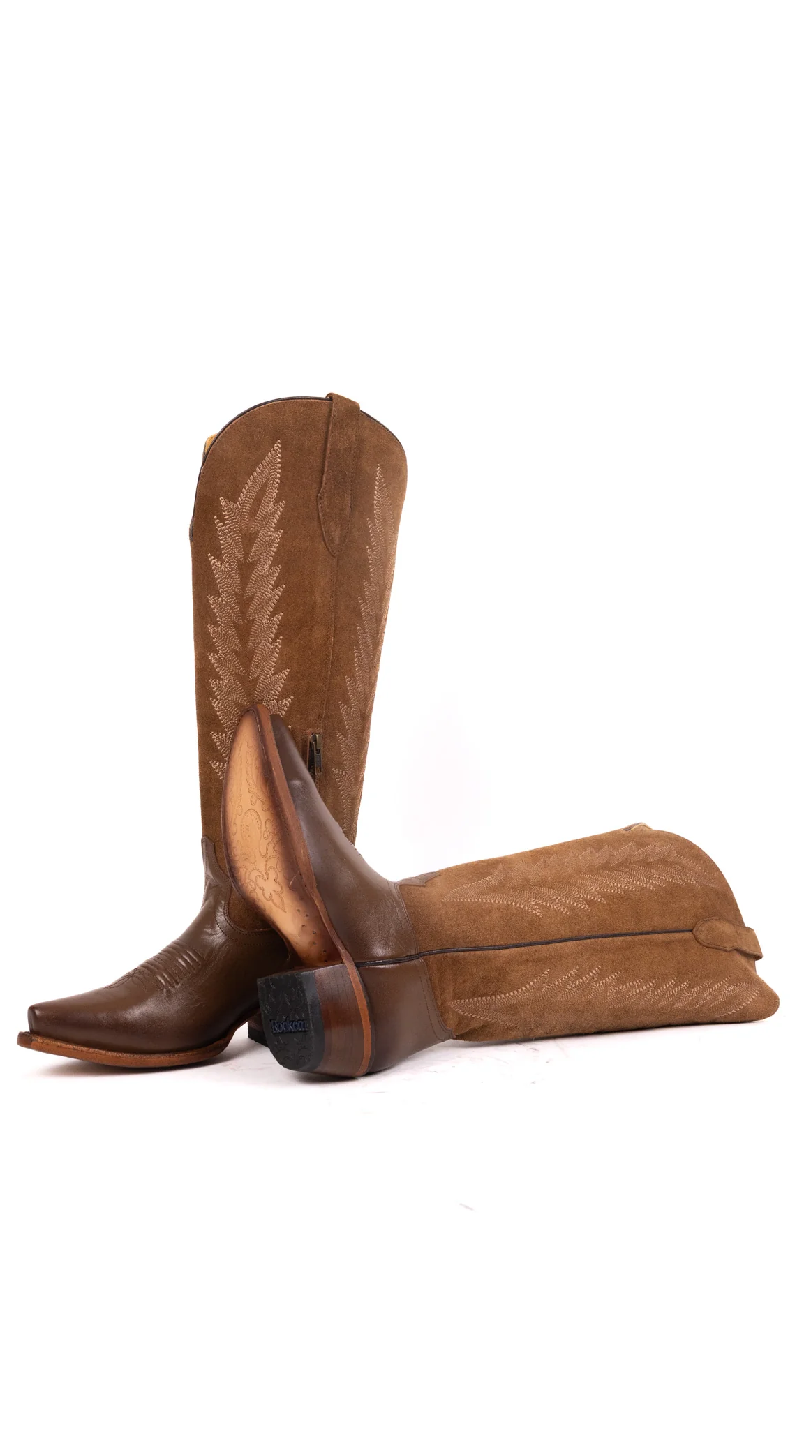 Brianna Tall Wide Calf Snip Toe Cowgirl Boot - Image 19