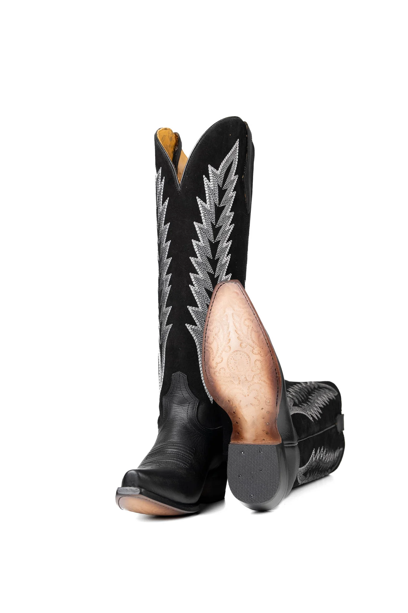 Brianna Tall Wide Calf Snip Toe Cowgirl Boot - Image 4