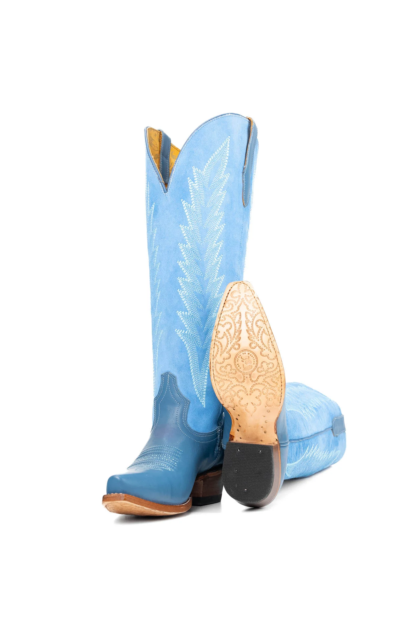 Brianna Tall Wide Calf Snip Toe Cowgirl Boot - Image 9