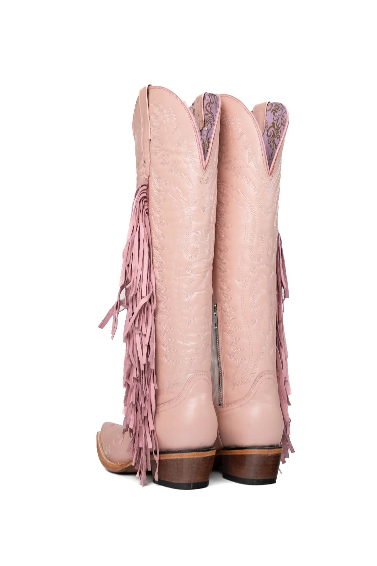 Briseida Fringe Tall Snip Toe Cowgirl Boot - Image 3