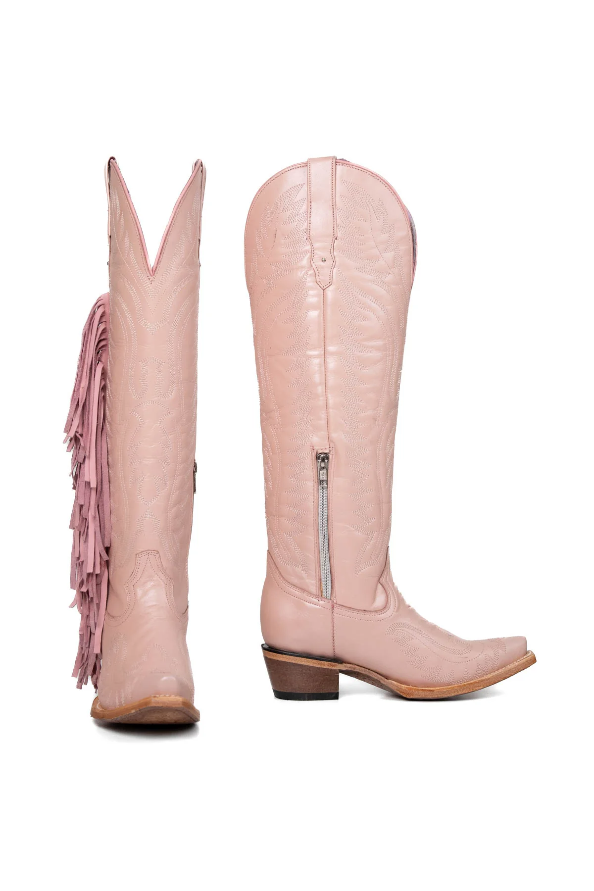 Briseida Fringe Tall Snip Toe Cowgirl Boot - Image 4