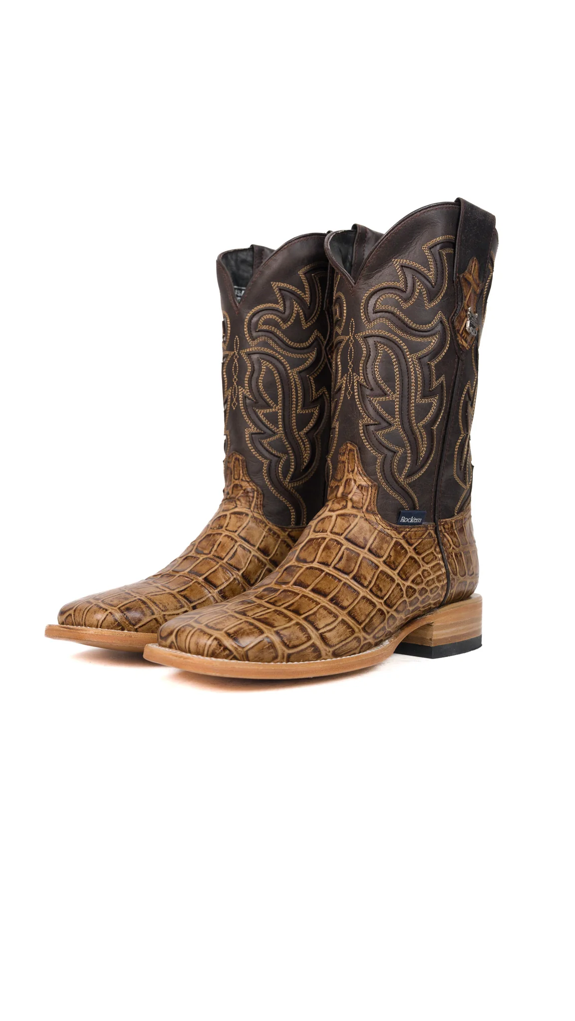 Bruce Alligator Square Toe Cowboy Boot - Image 16