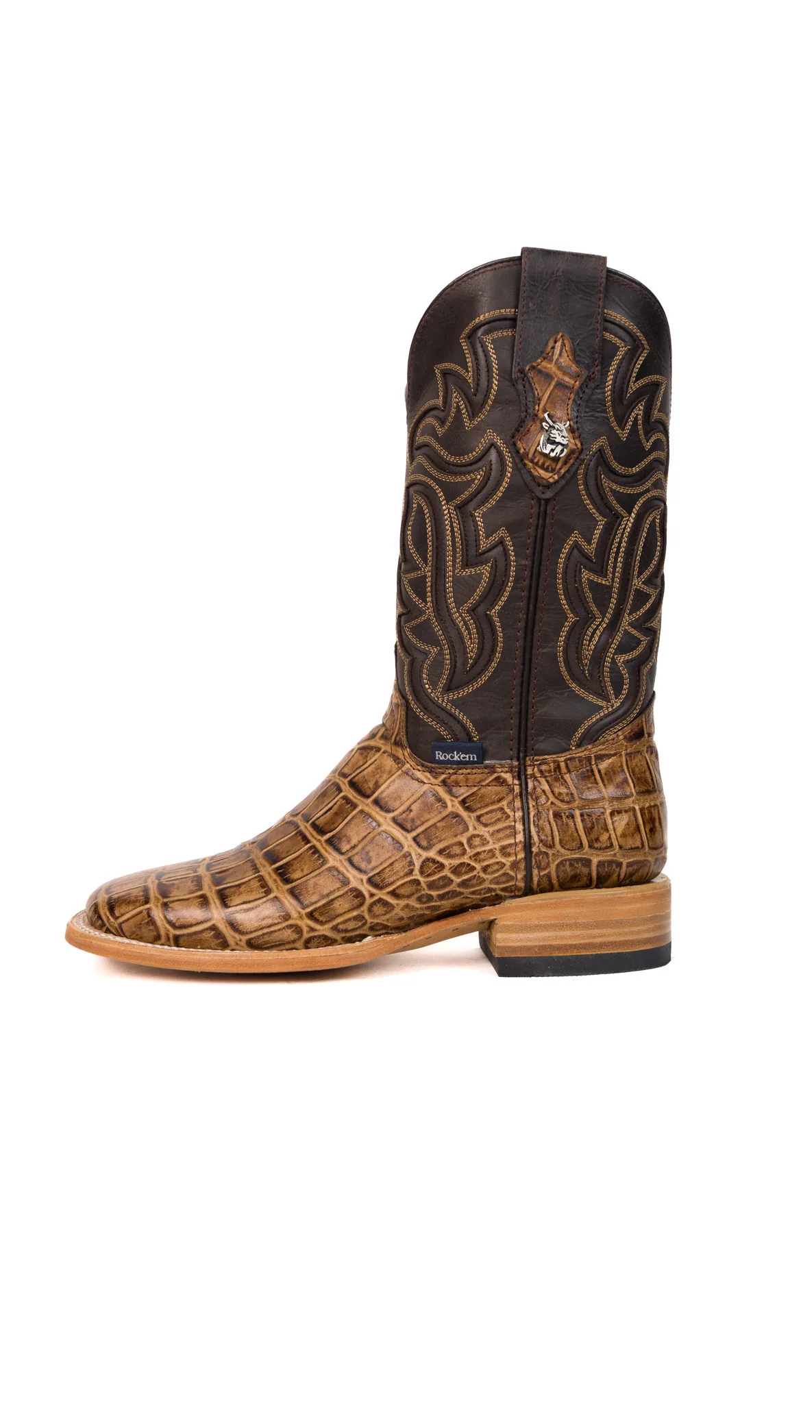 Bruce Alligator Square Toe Cowboy Boot - Image 17