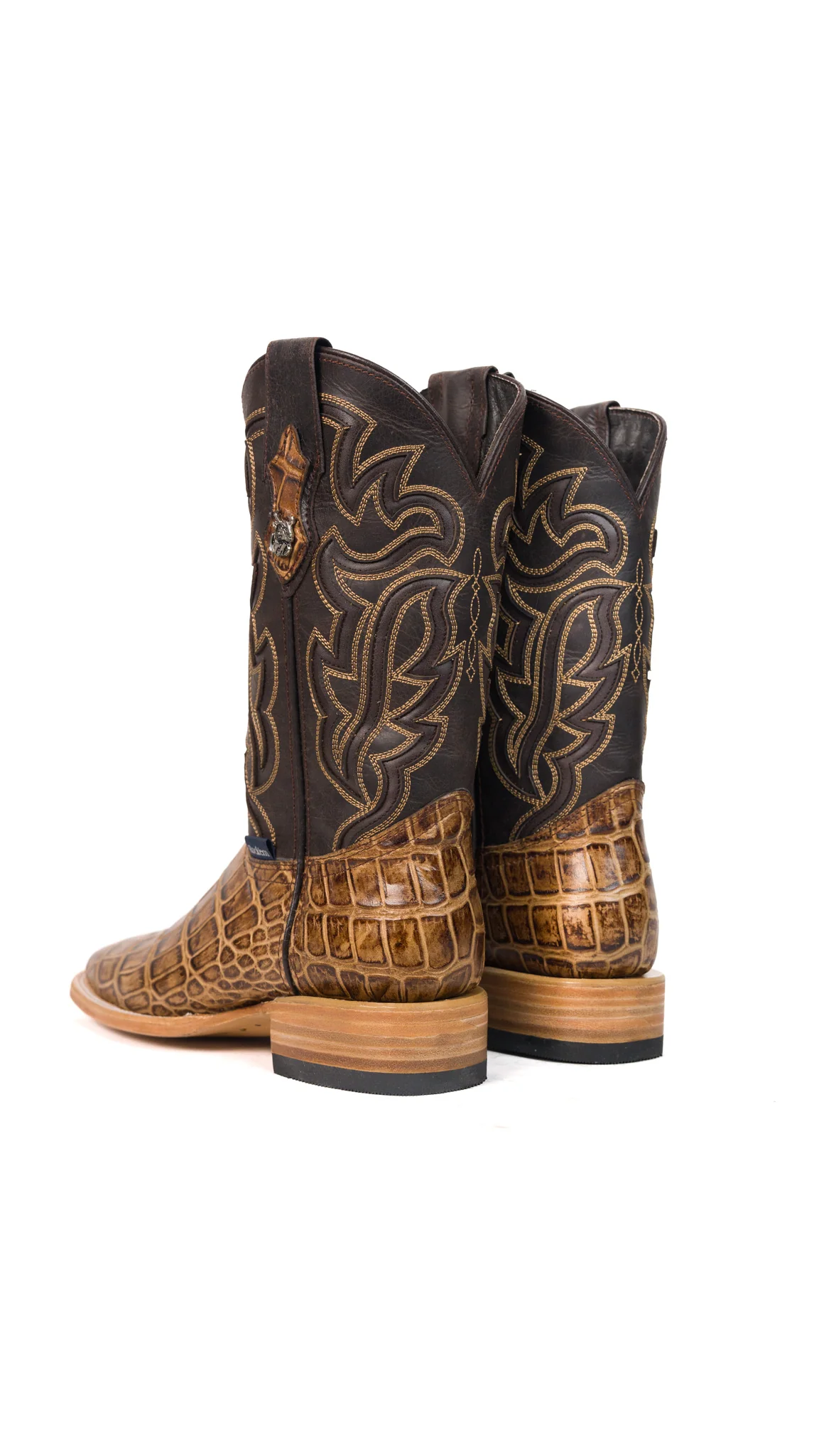 Bruce Alligator Square Toe Cowboy Boot - Image 18
