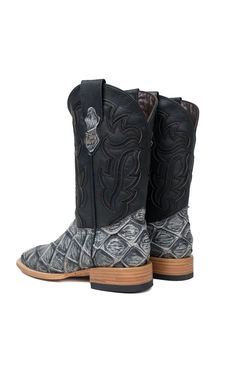 Bruce Big Bass Pirarucu Square Toe Cowboy Boot - Image 14