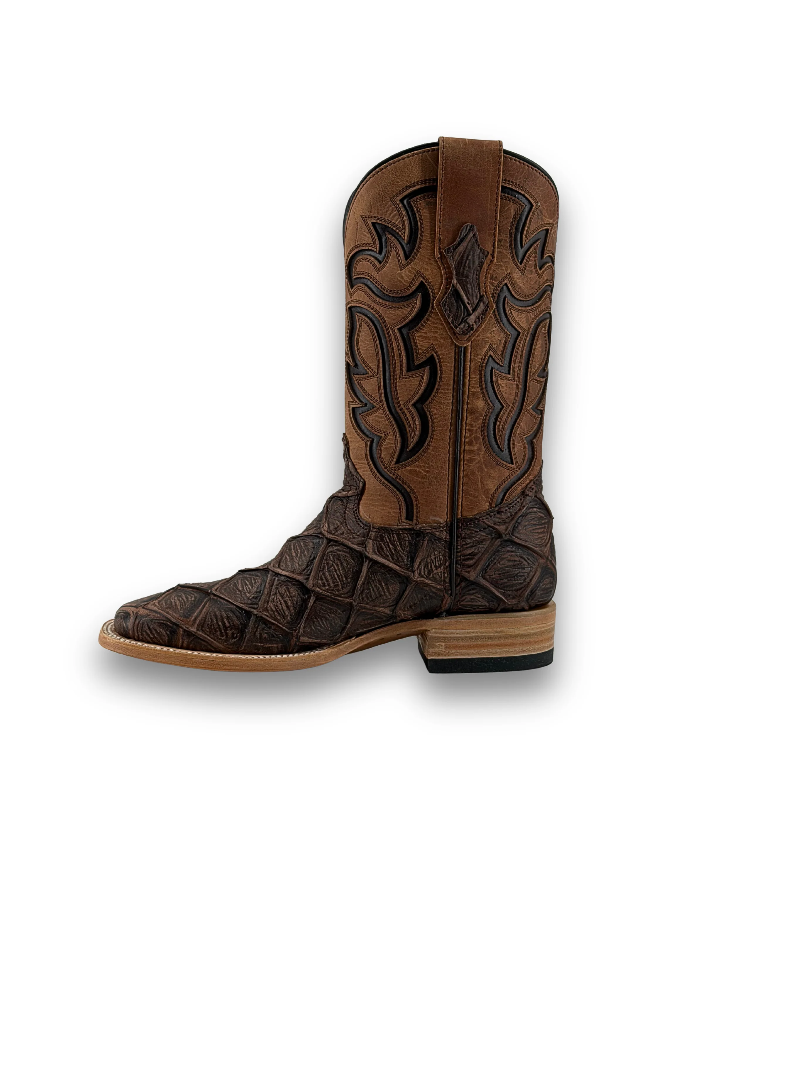 Bruce Big Bass Pirarucu Square Toe Cowboy Boot - Image 18