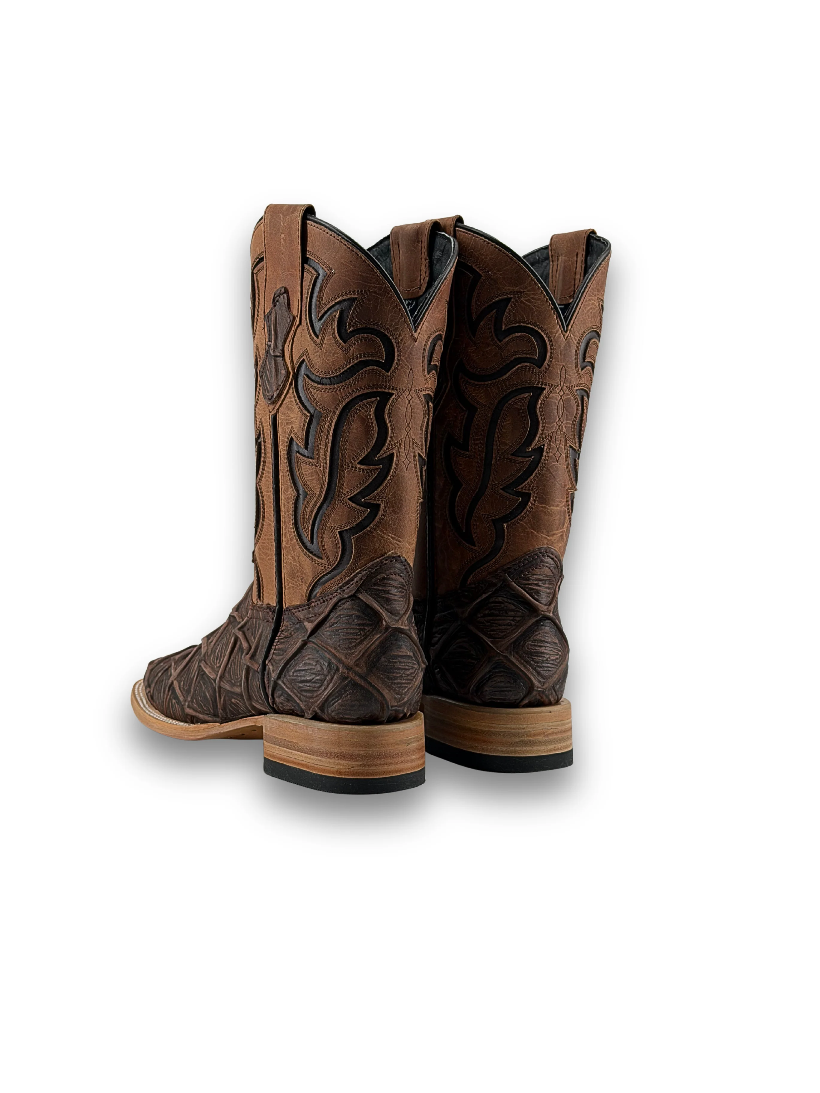 Bruce Big Bass Pirarucu Square Toe Cowboy Boot - Image 19