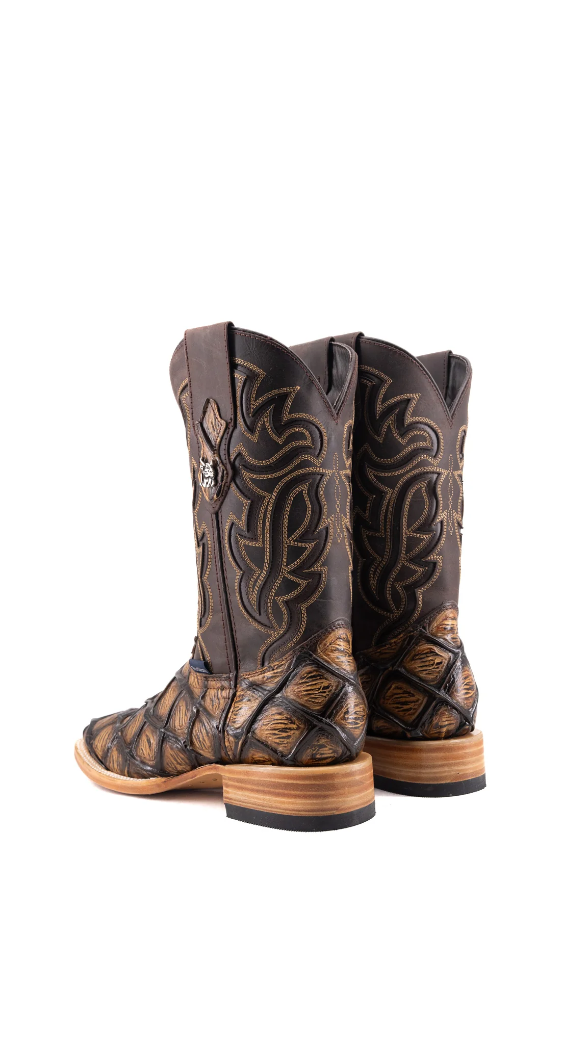 Bruce Big Bass Pirarucu Square Toe Cowboy Boot - Image 23