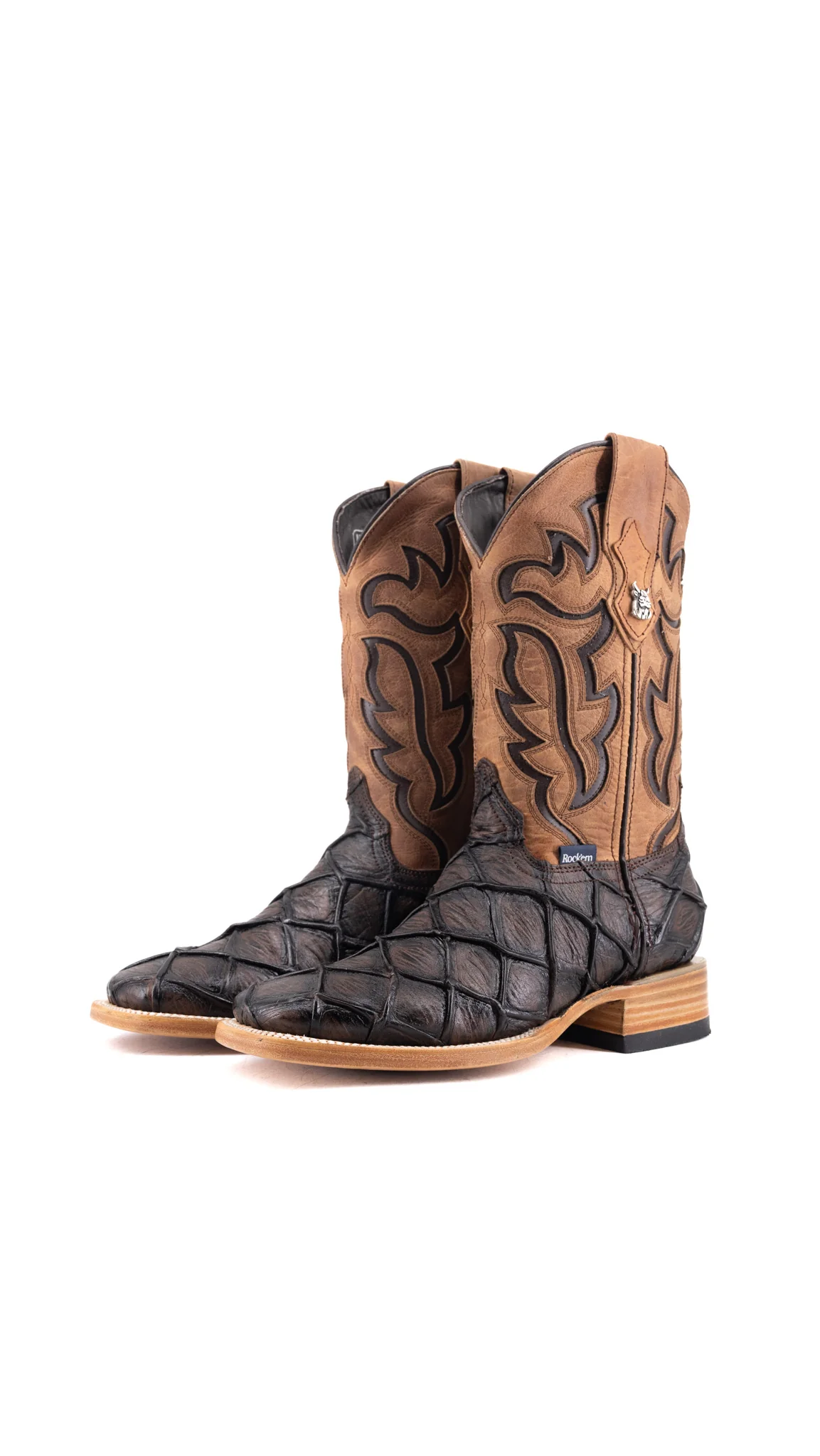Bruce Big Bass Pirarucu Square Toe Cowboy Boot - Image 26