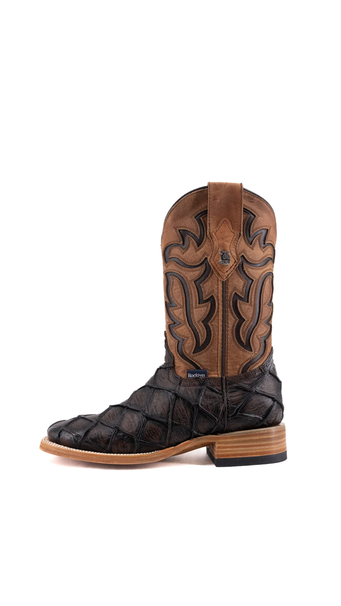 Bruce Big Bass Pirarucu Square Toe Cowboy Boot - Image 27