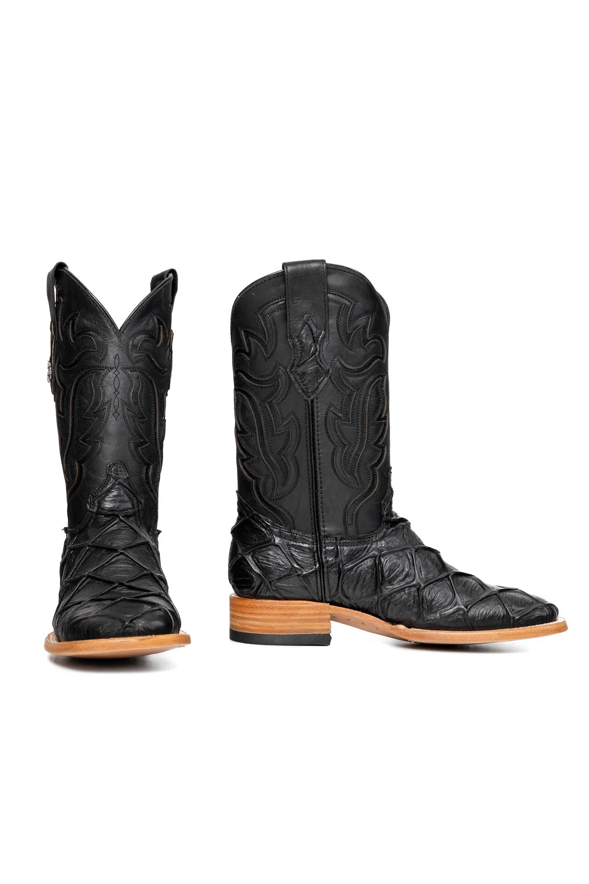 Bruce Big Bass Pirarucu Square Toe Cowboy Boot - Image 4