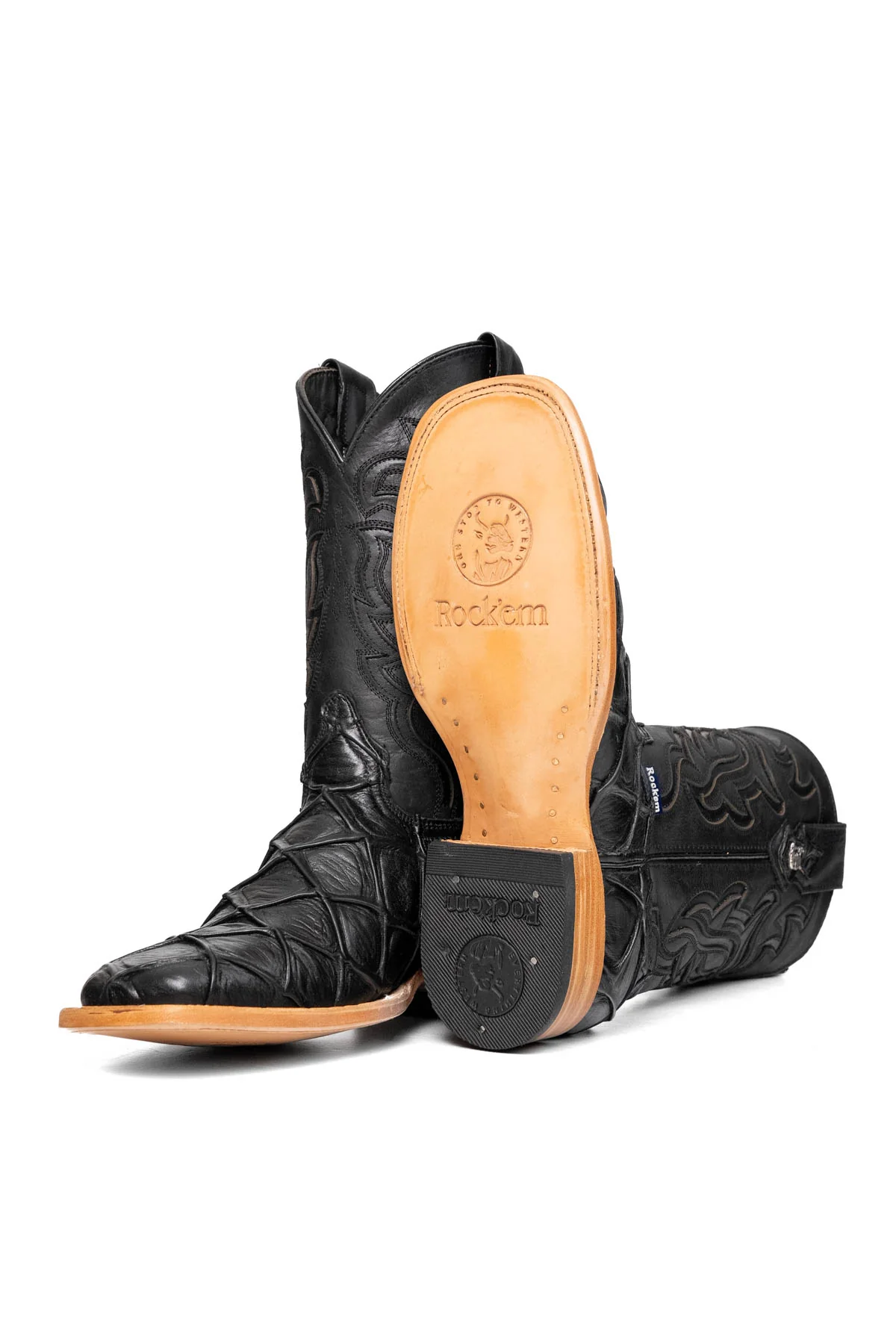Bruce Big Bass Pirarucu Square Toe Cowboy Boot - Image 5