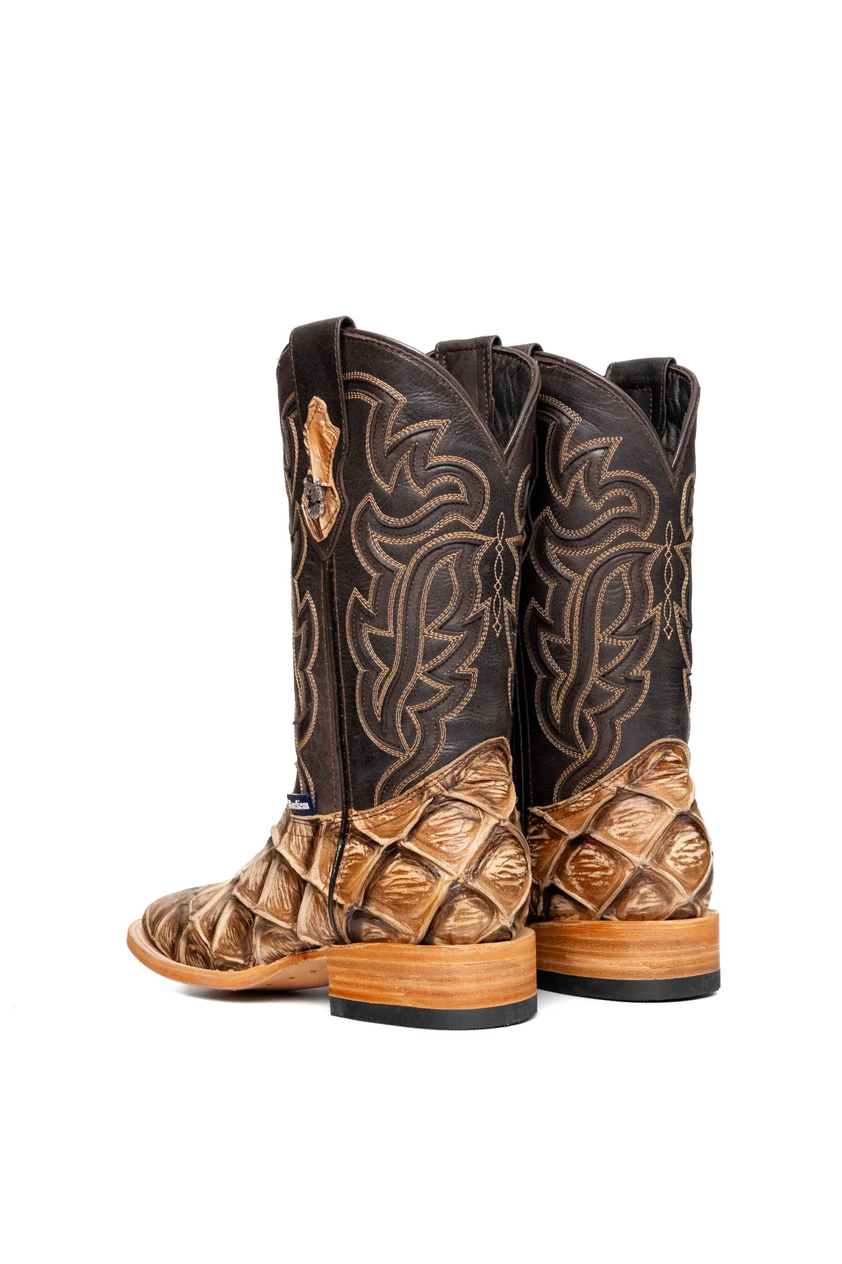 Bruce Big Bass Pirarucu Square Toe Cowboy Boot - Image 9