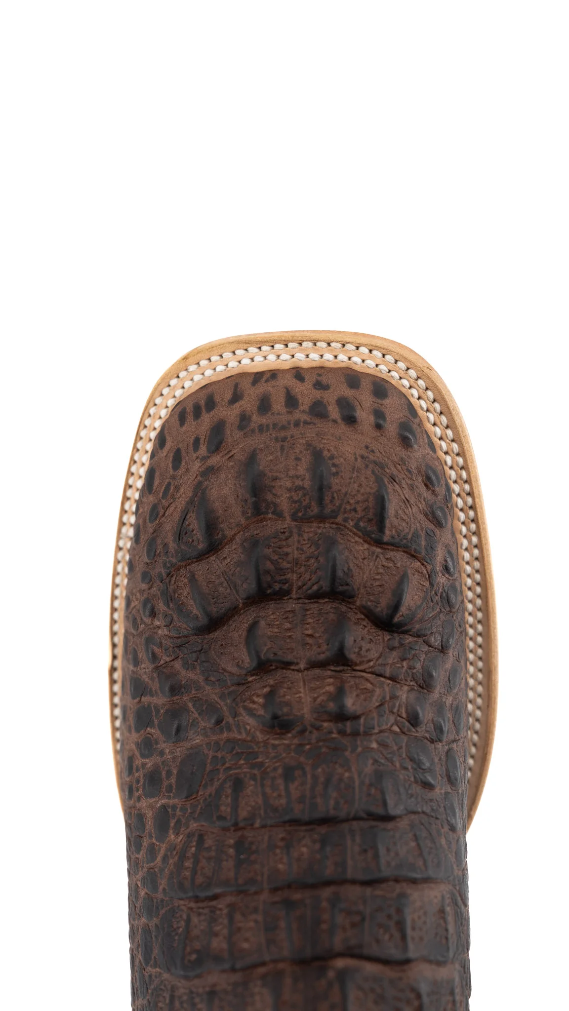 Bruce Matte Caiman Hornback Square Toe Cowboy Boot - Image 11