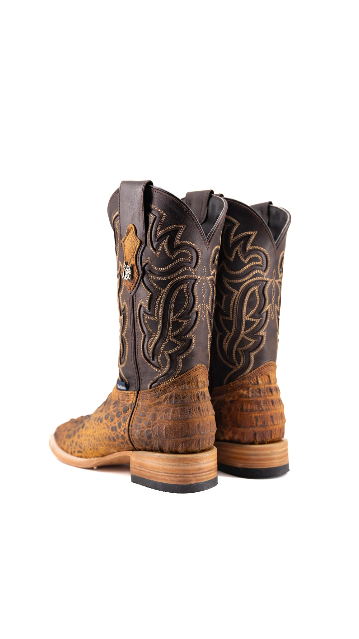 Bruce Matte Caiman Hornback Square Toe Cowboy Boot - Image 14