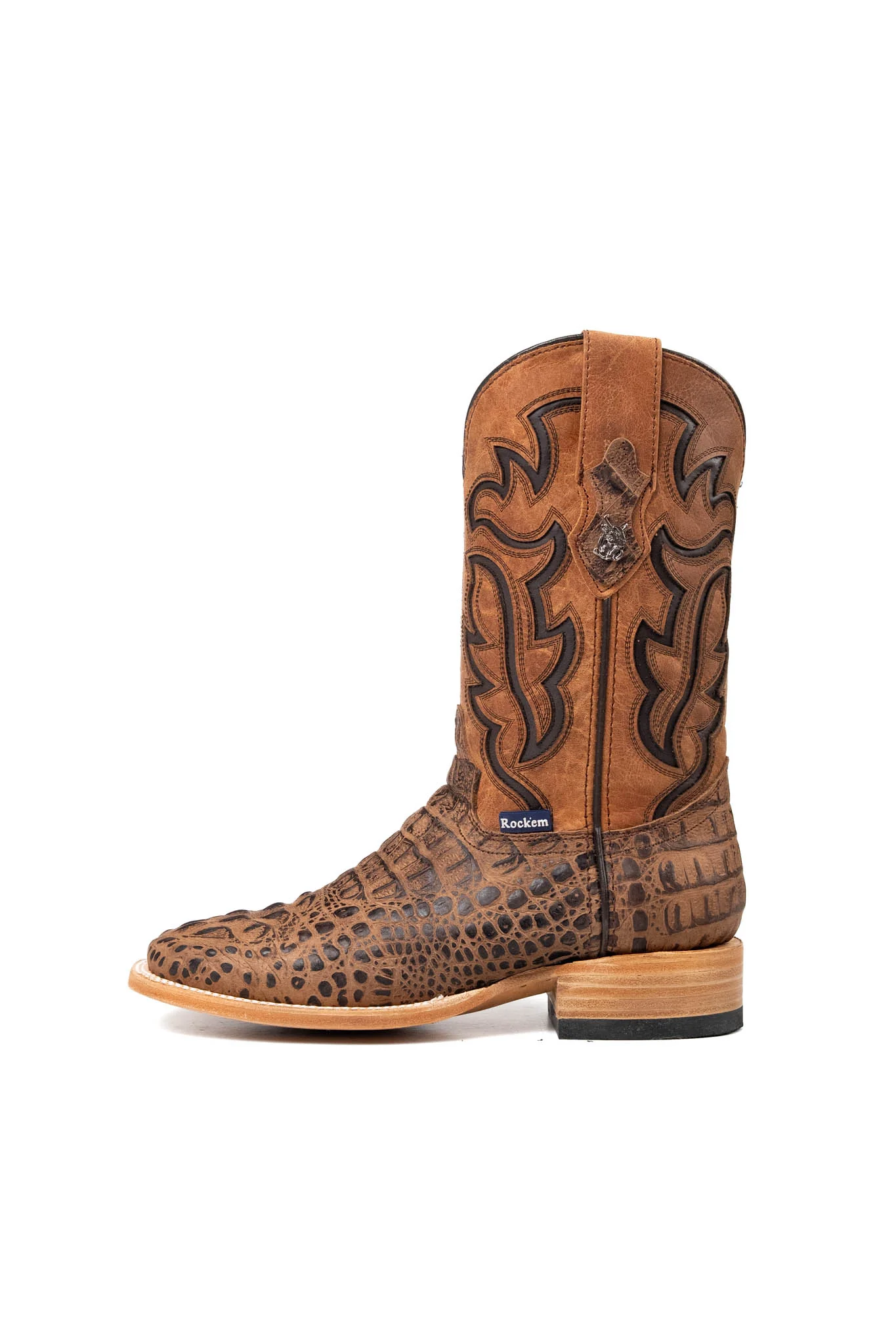Bruce Matte Caiman Hornback Square Toe Cowboy Boot - Image 2