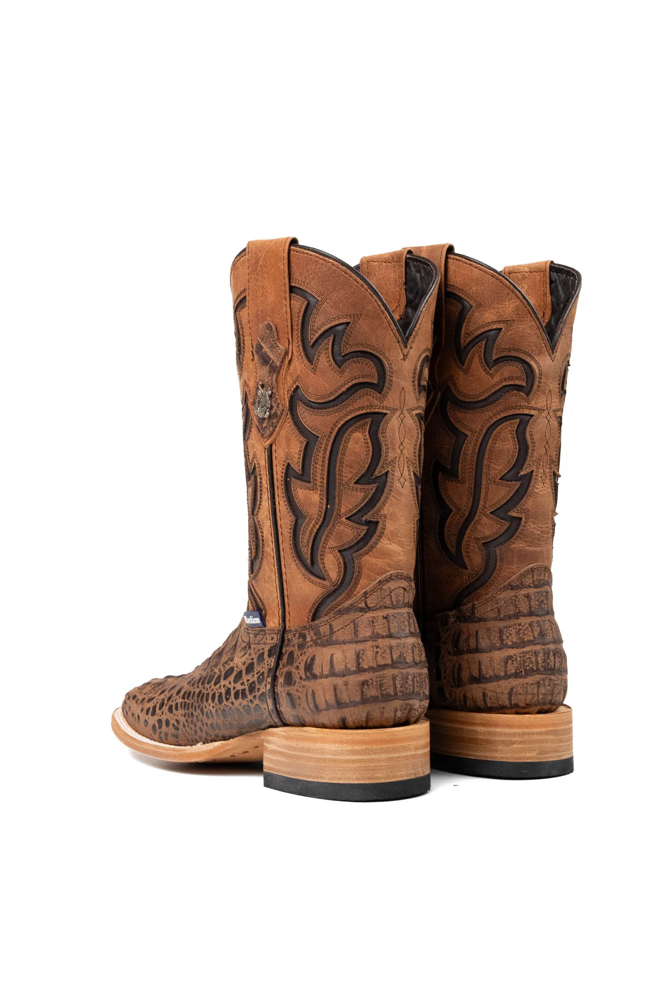 Bruce Matte Caiman Hornback Square Toe Cowboy Boot - Image 3