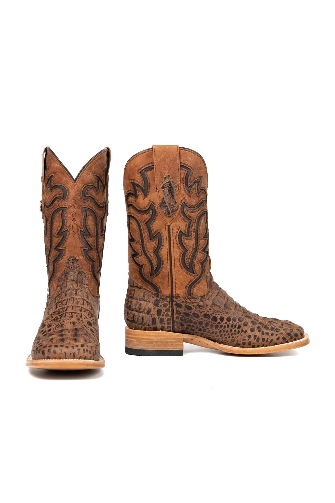 Bruce Matte Caiman Hornback Square Toe Cowboy Boot - Image 4
