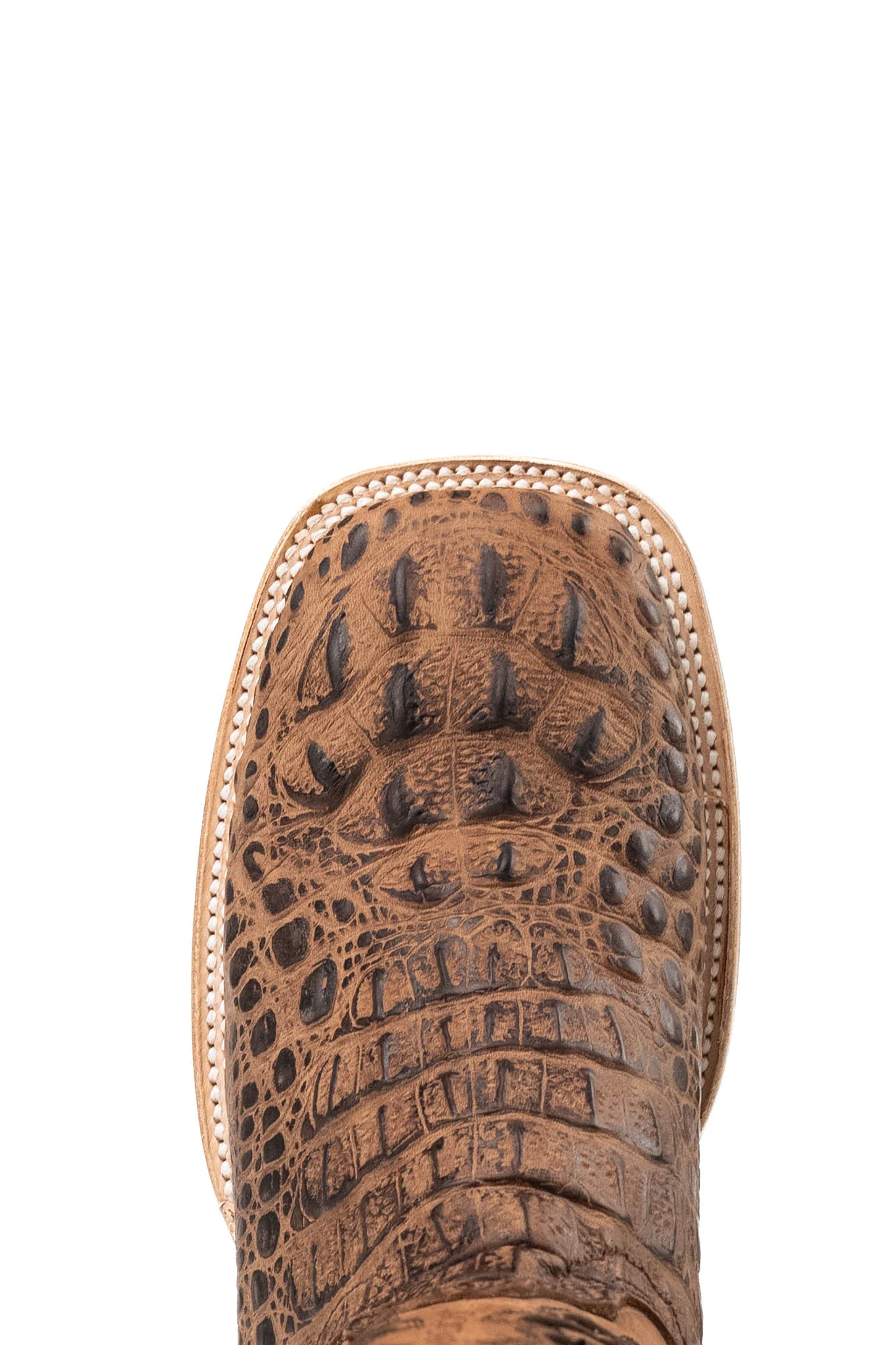 Bruce Matte Caiman Hornback Square Toe Cowboy Boot - Image 6