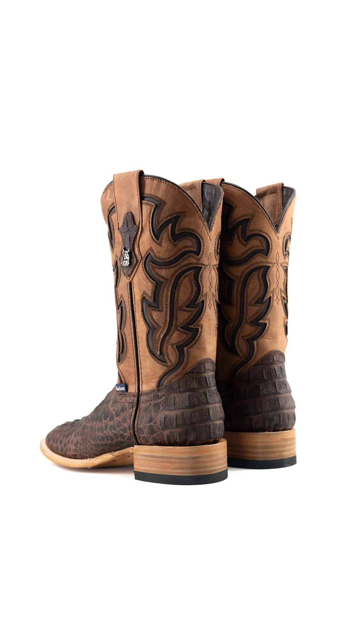 Bruce Matte Caiman Hornback Square Toe Cowboy Boot - Image 9